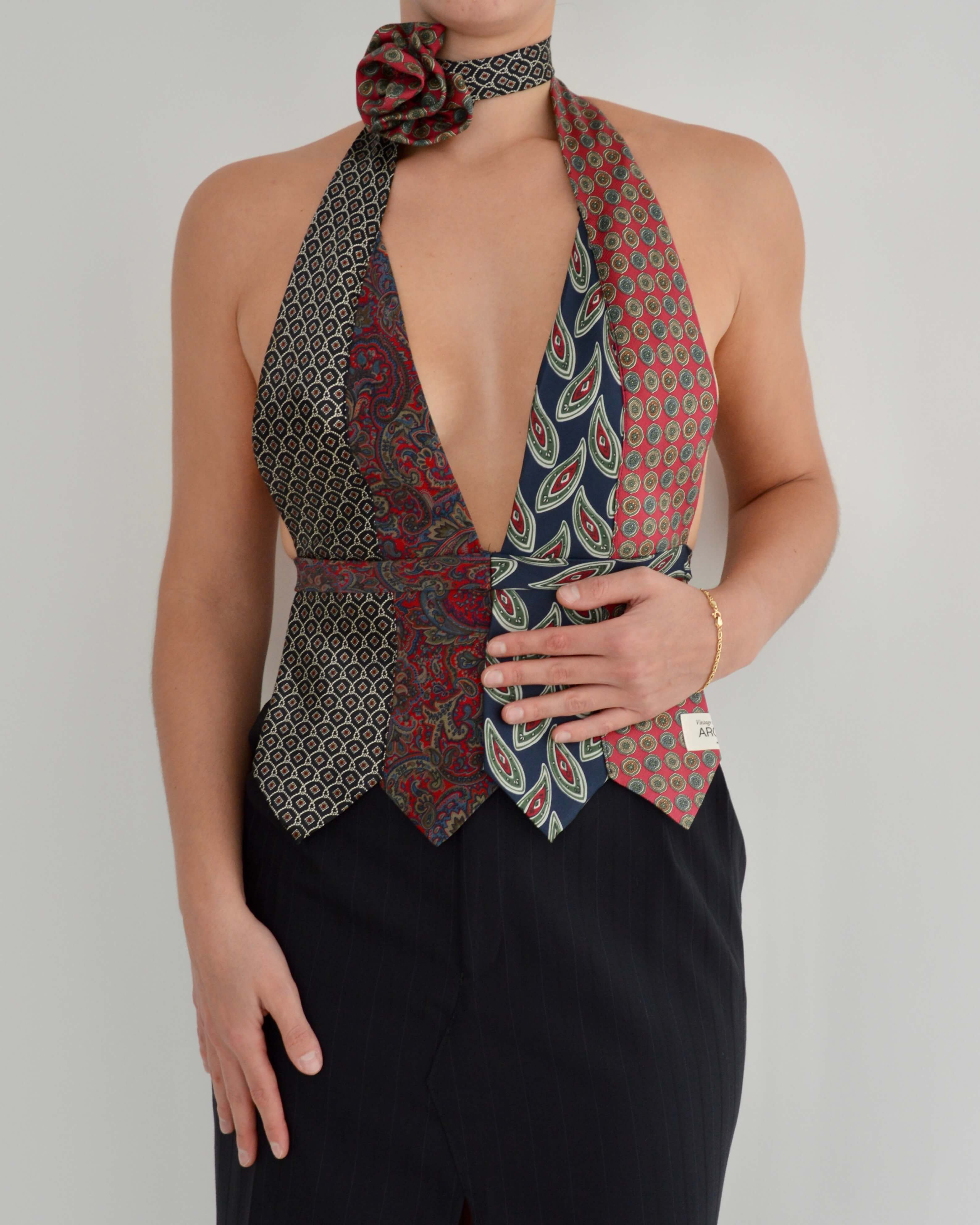 Tie Top & Flower Choker - nº 17 (XS/S)