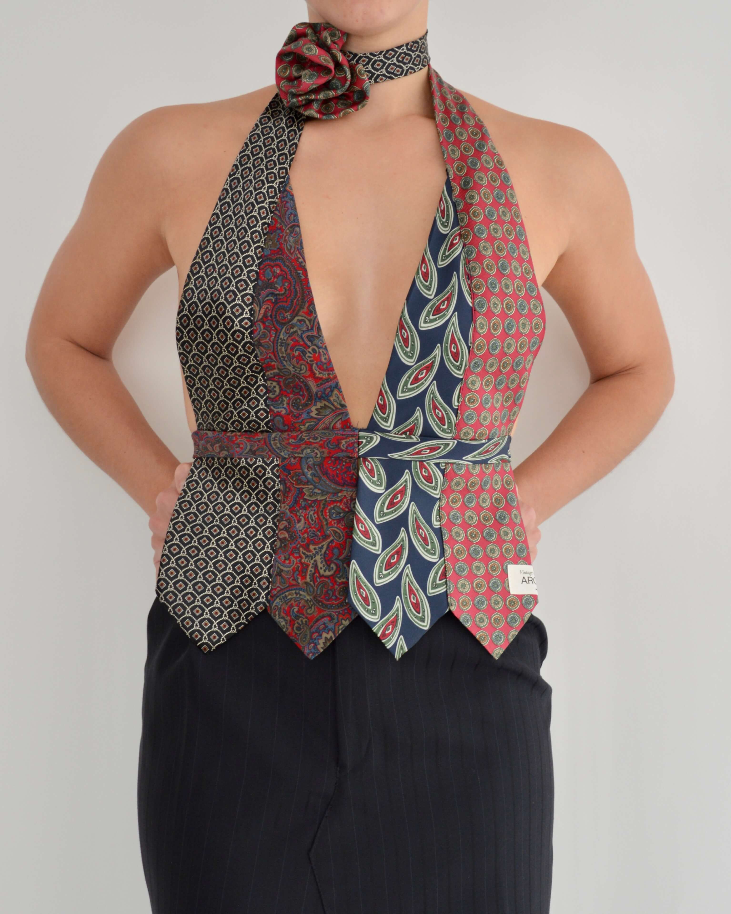 Tie Top & Flower Choker - nº 17 (XS/S)