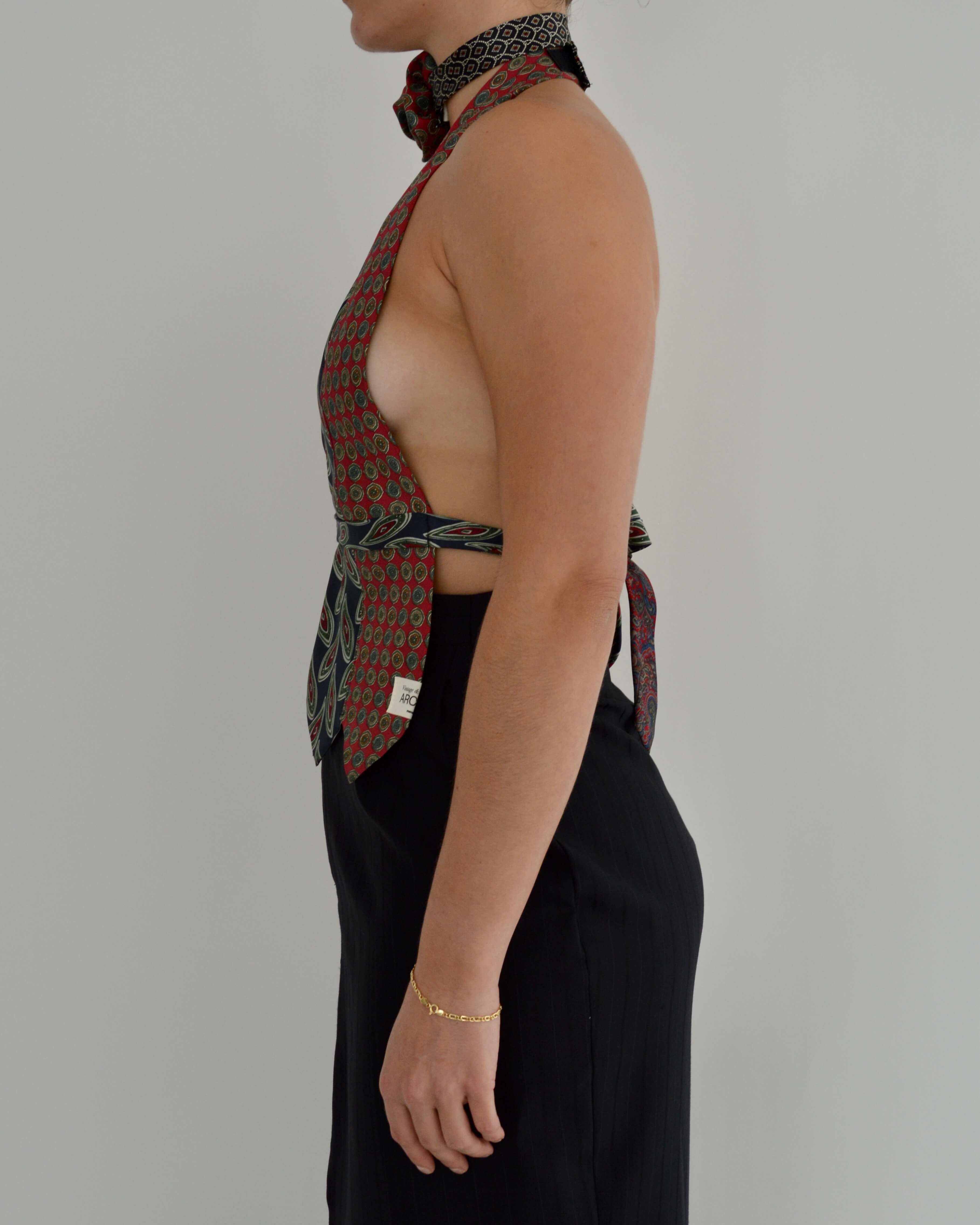 Tie Top & Flower Choker - nº 17 (XS/S)