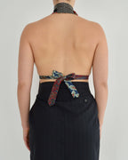 Tie Top & Flower Choker - nº 17 (XS/S)