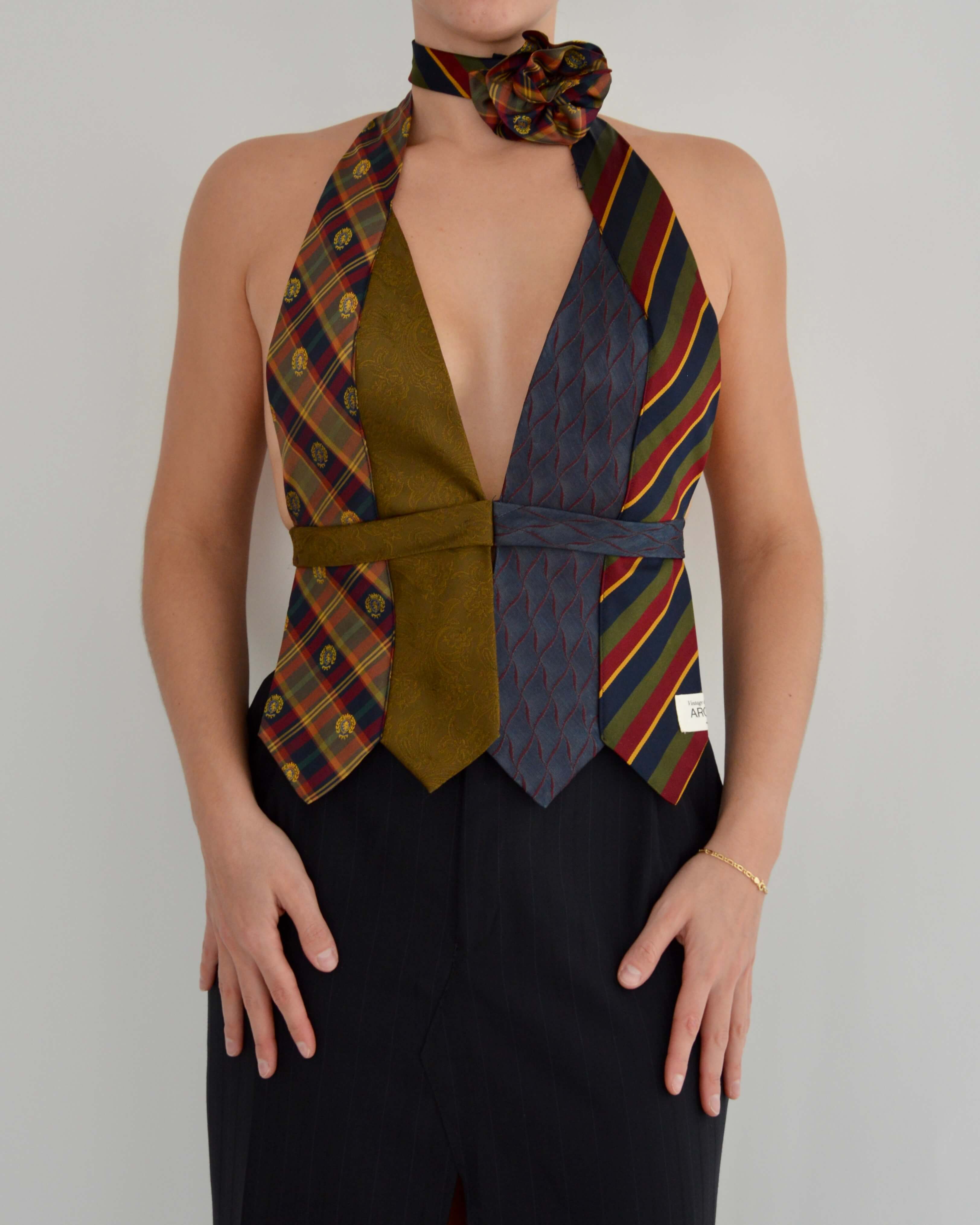 Tie Top & Flower Choker - nº 18 (S/M)