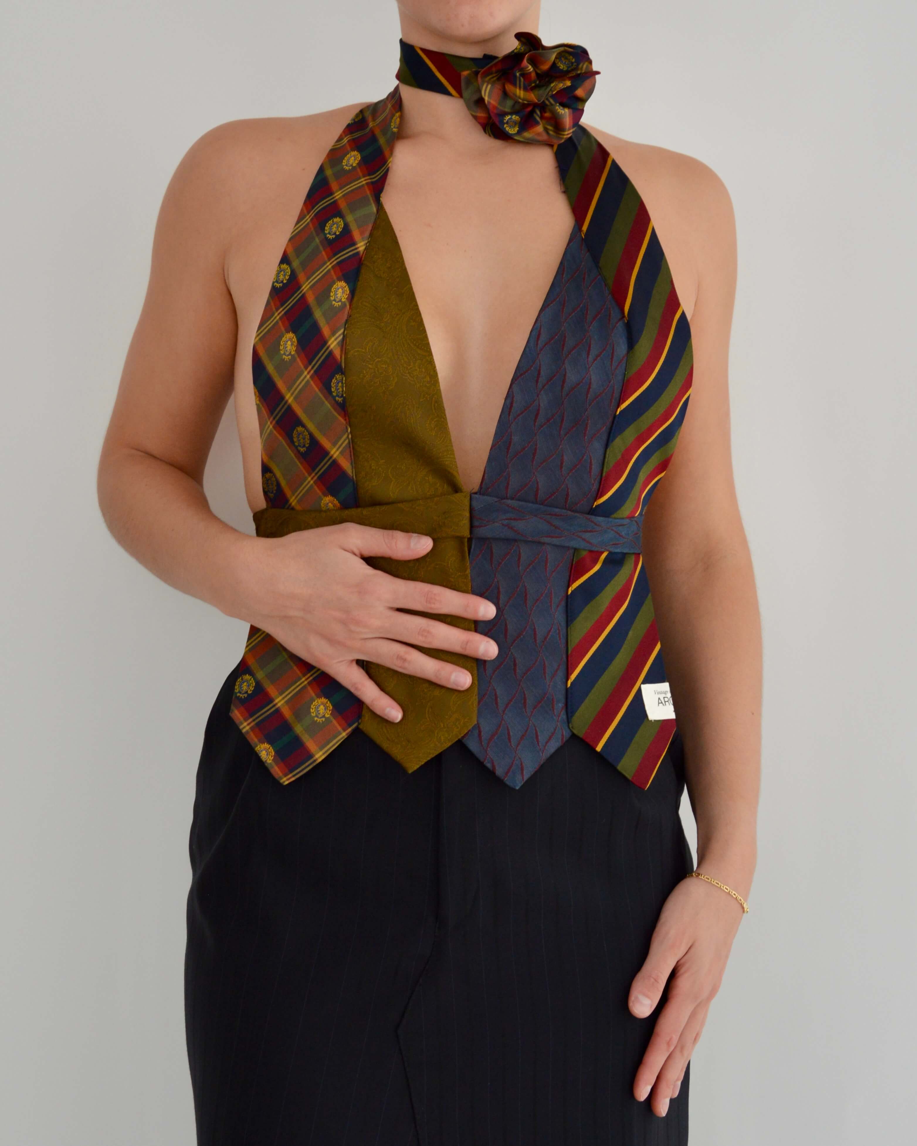 Tie Top & Flower Choker - nº 18 (S/M)