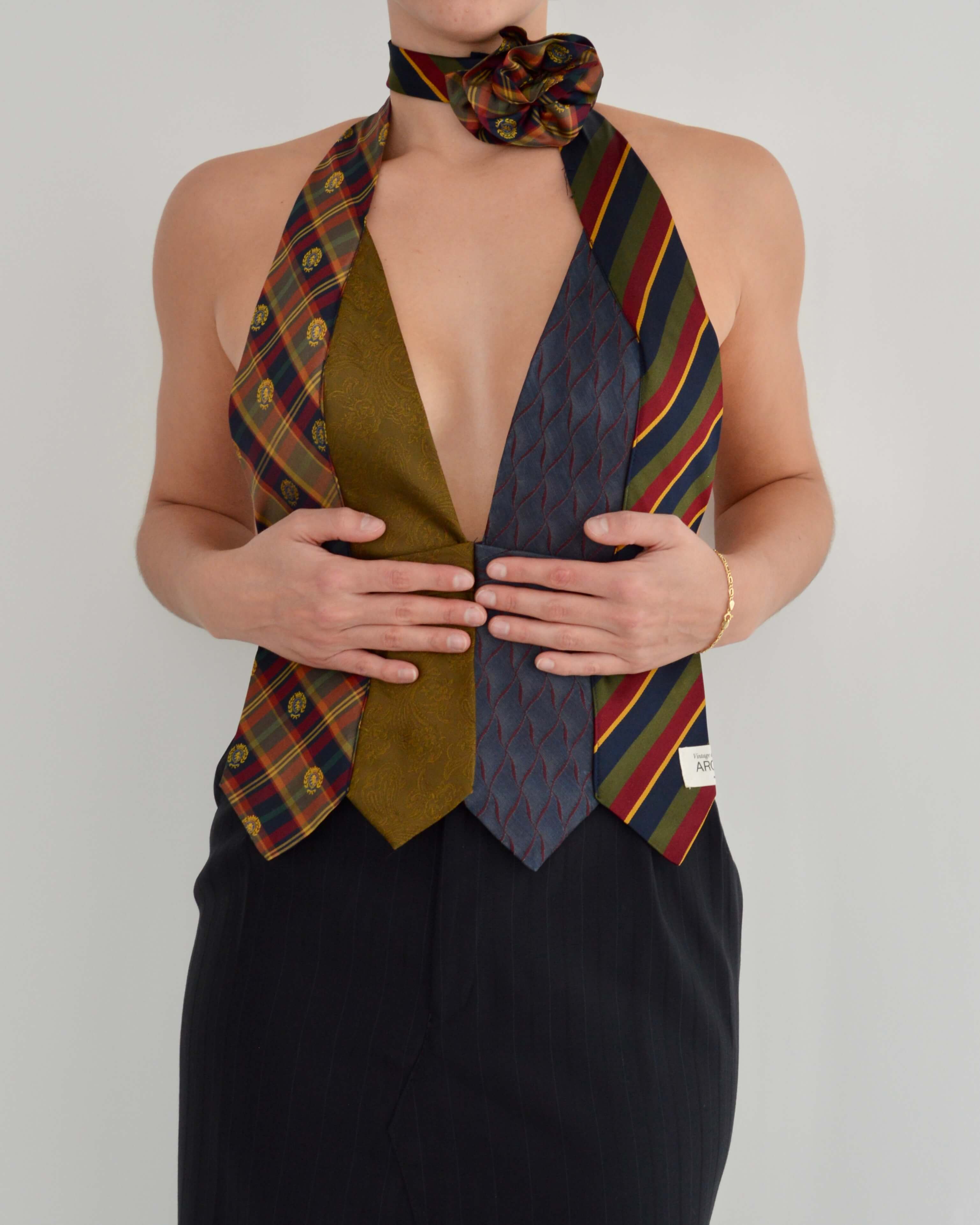 Tie Top & Flower Choker - nº 18 (S/M)