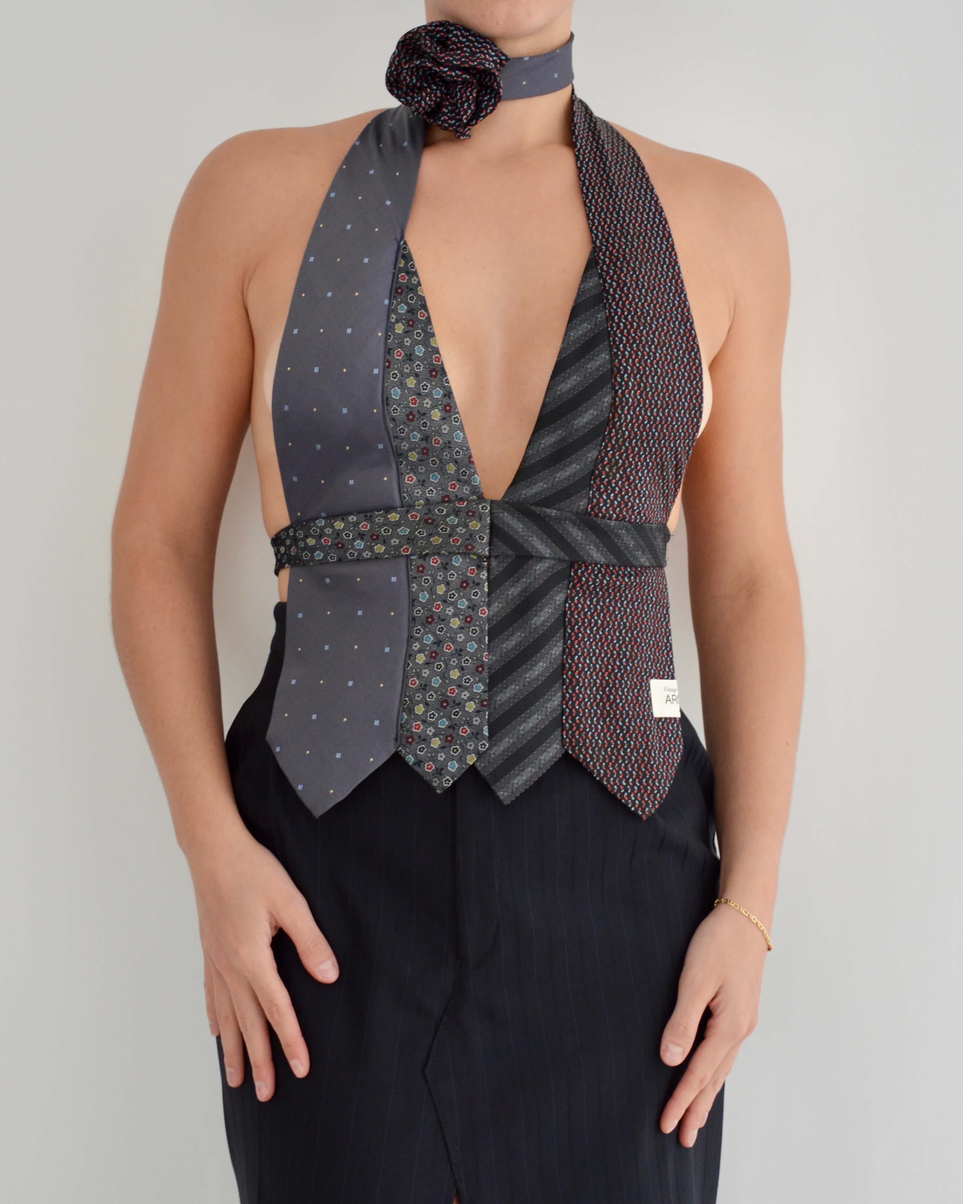 Tie Top & Flower Choker - nº 19 (XS/S)