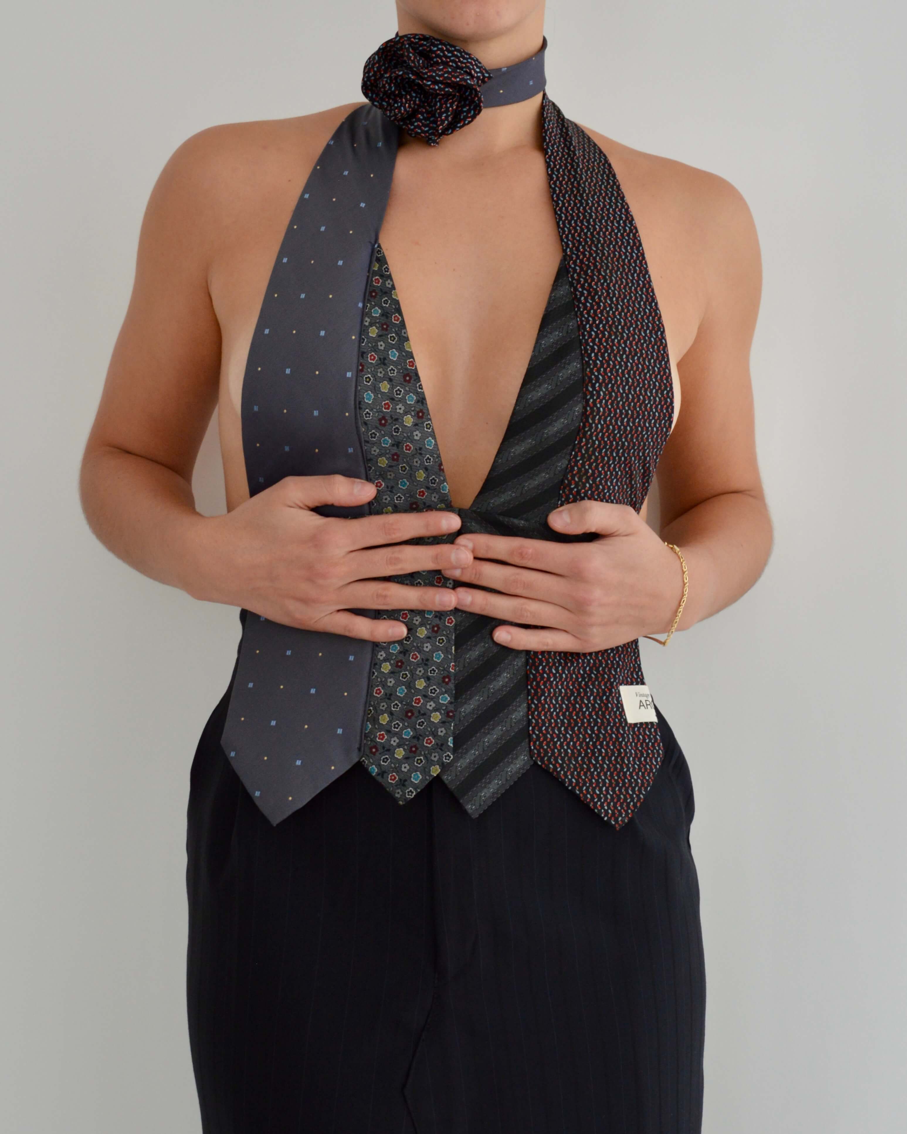 Tie Top & Flower Choker - nº 19 (XS/S)