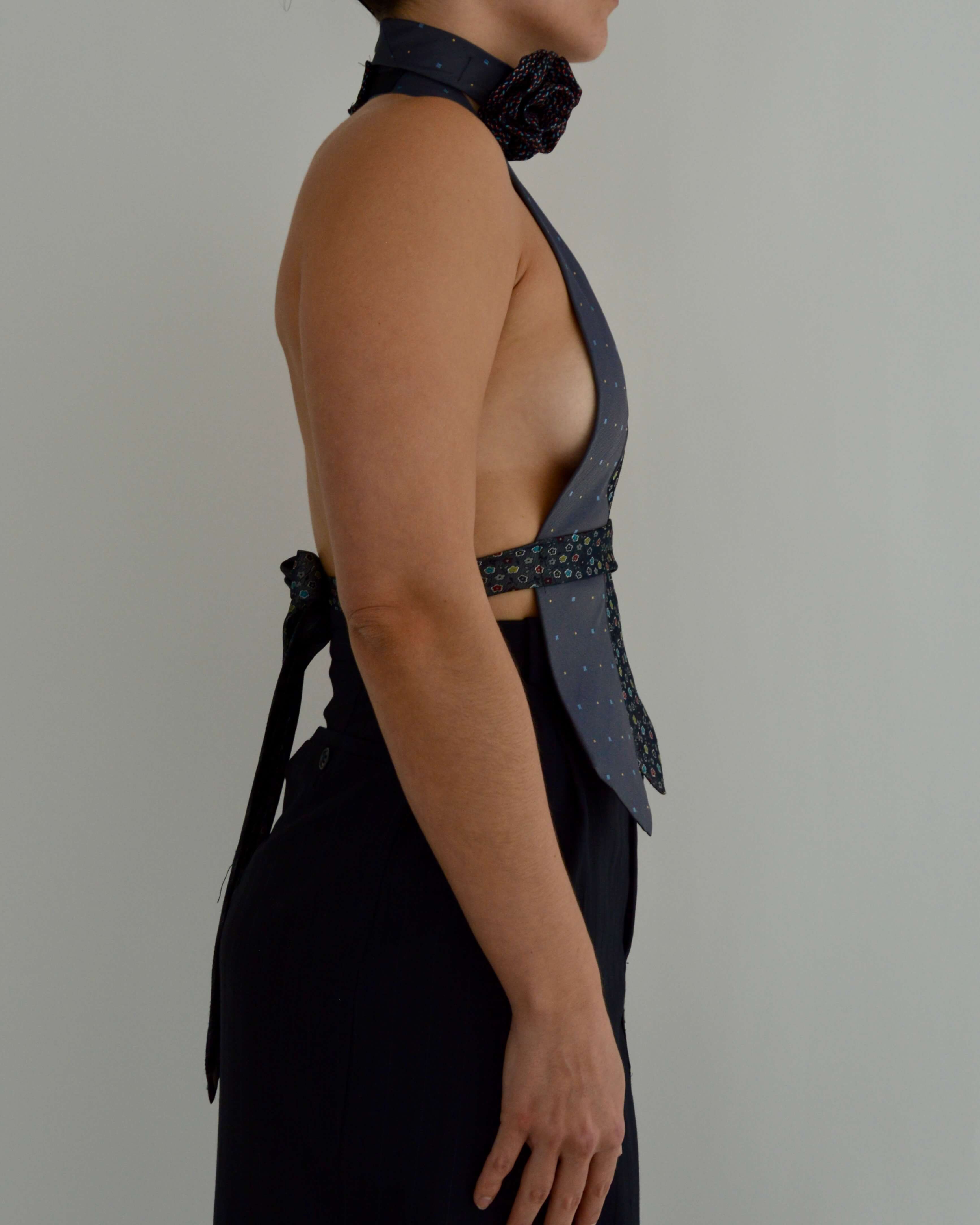 Tie Top & Flower Choker - nº 19 (XS/S)