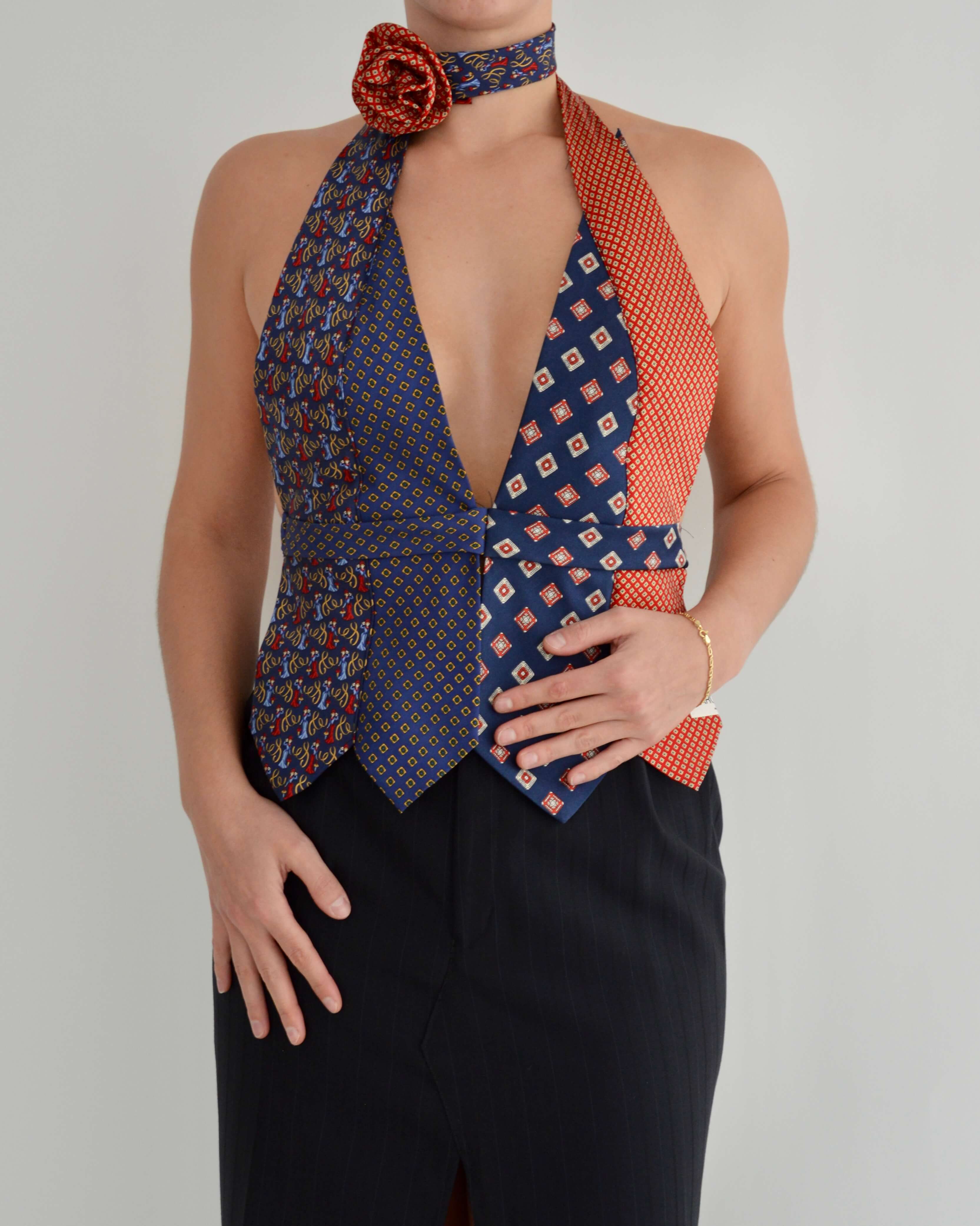 Tie Top & Flower Choker - nº 20 (M/L)