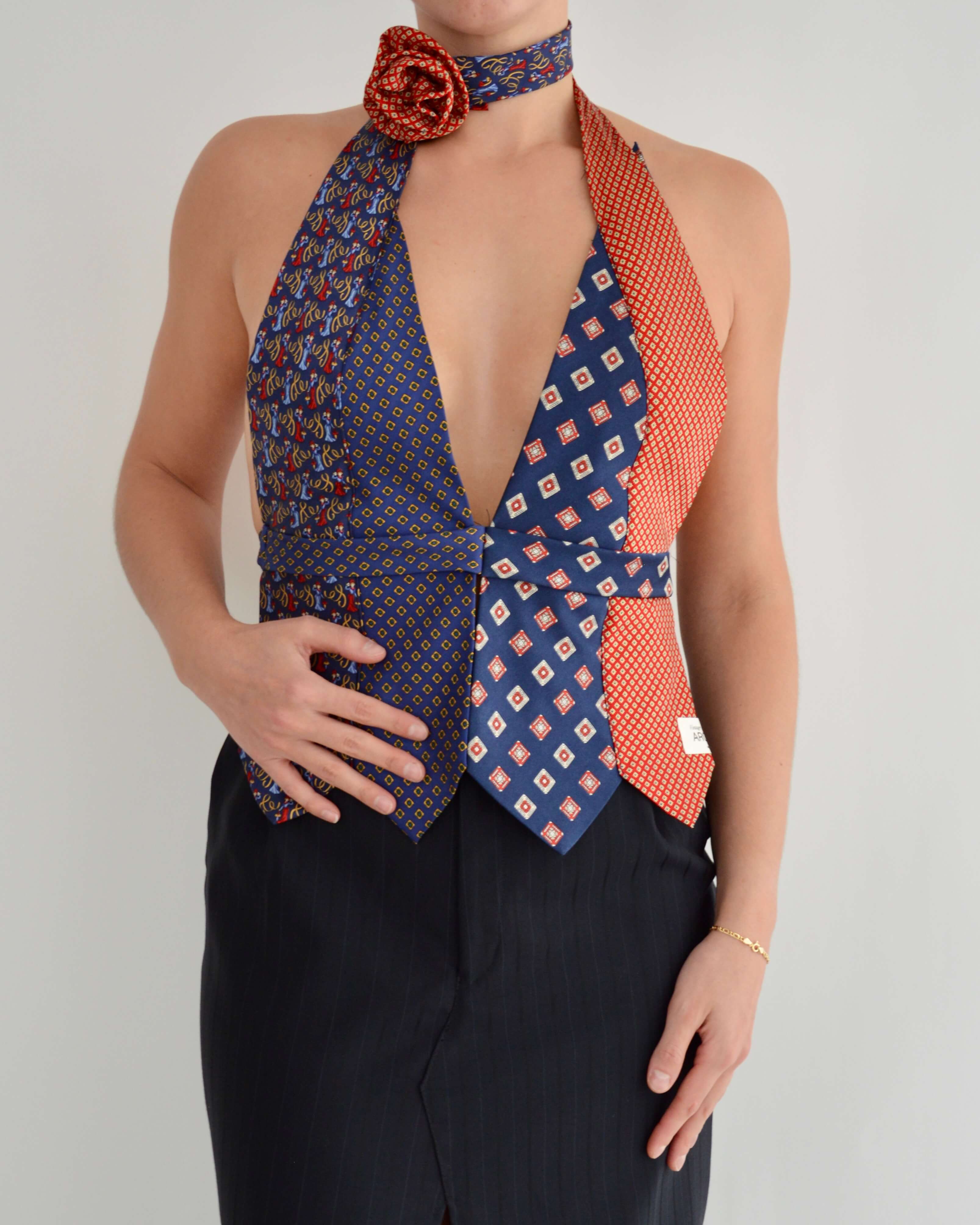 Tie Top & Flower Choker - nº 20 (M/L)