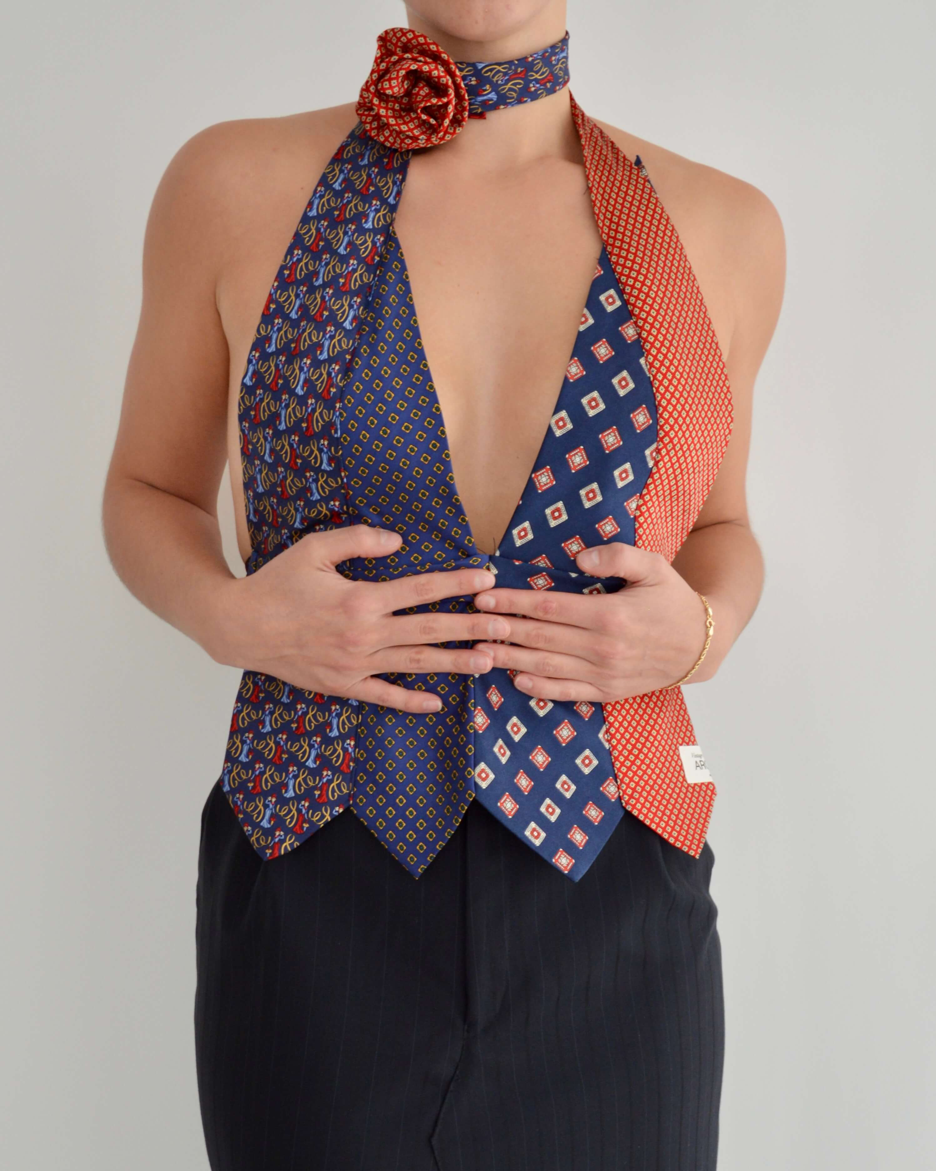 Tie Top & Flower Choker - nº 20 (M/L)