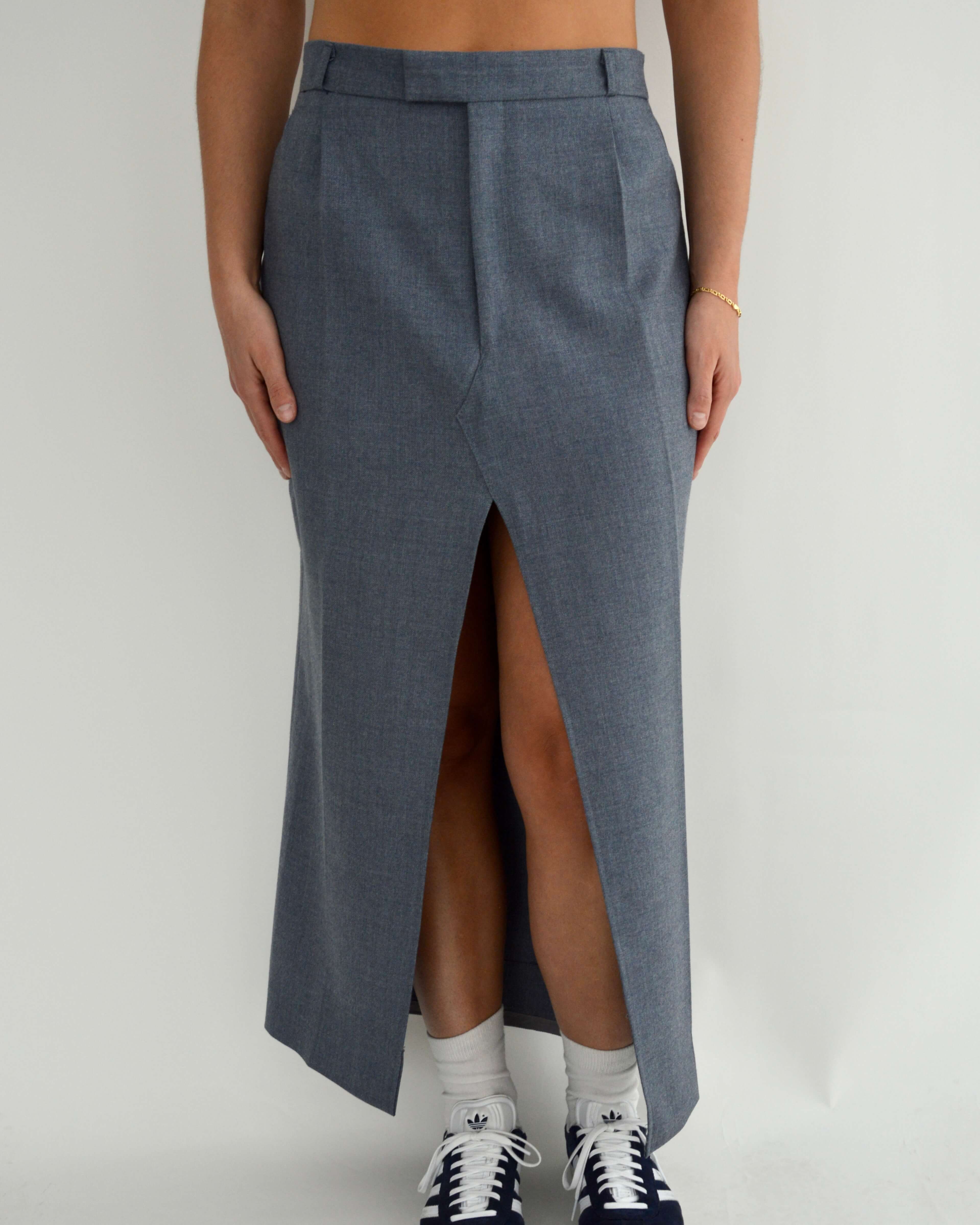 Falda larga - Azul bebé (S)