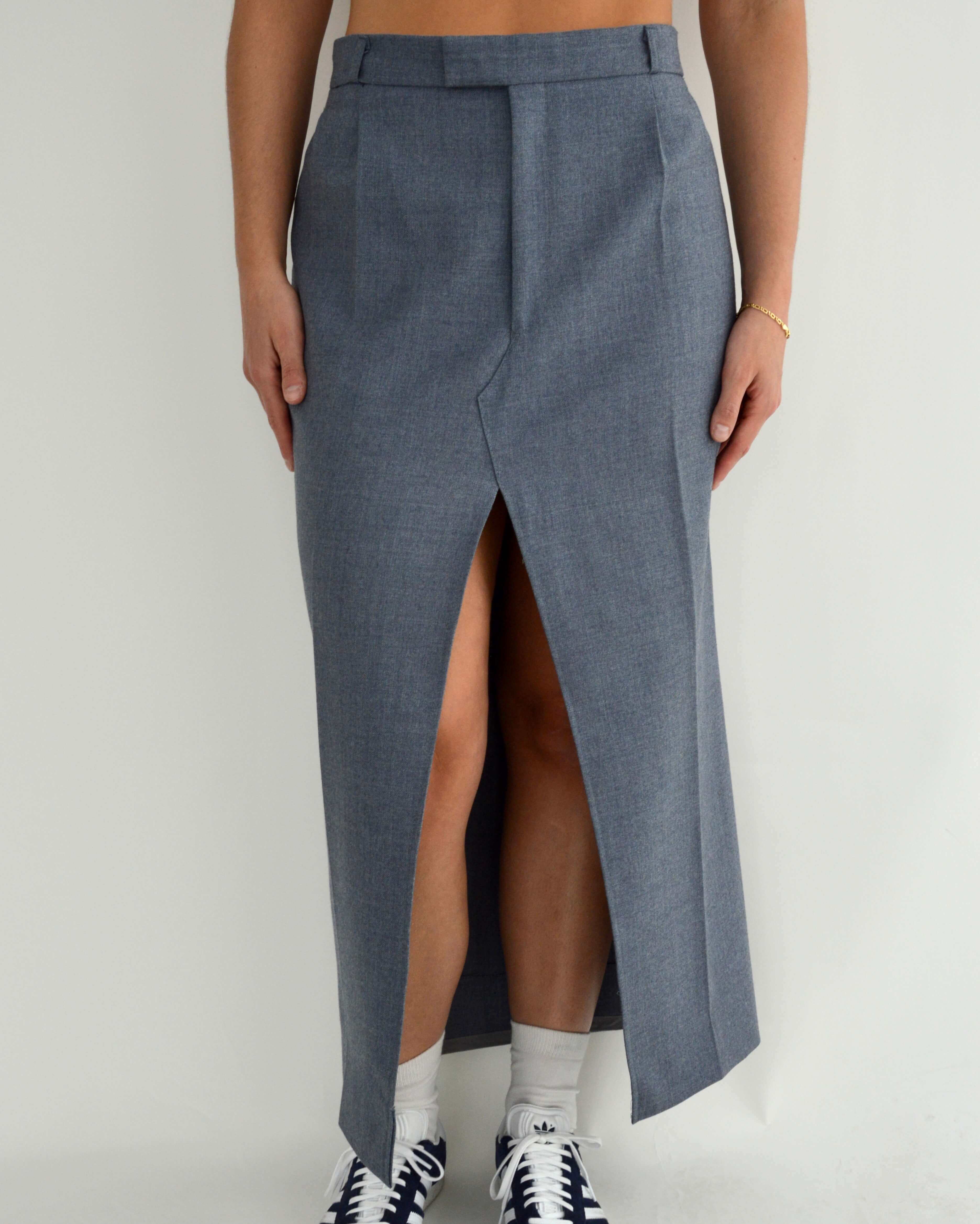 Falda larga - Azul bebé (S)