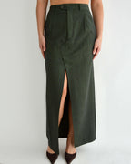 Jupe longue - Vert bouteille (M)