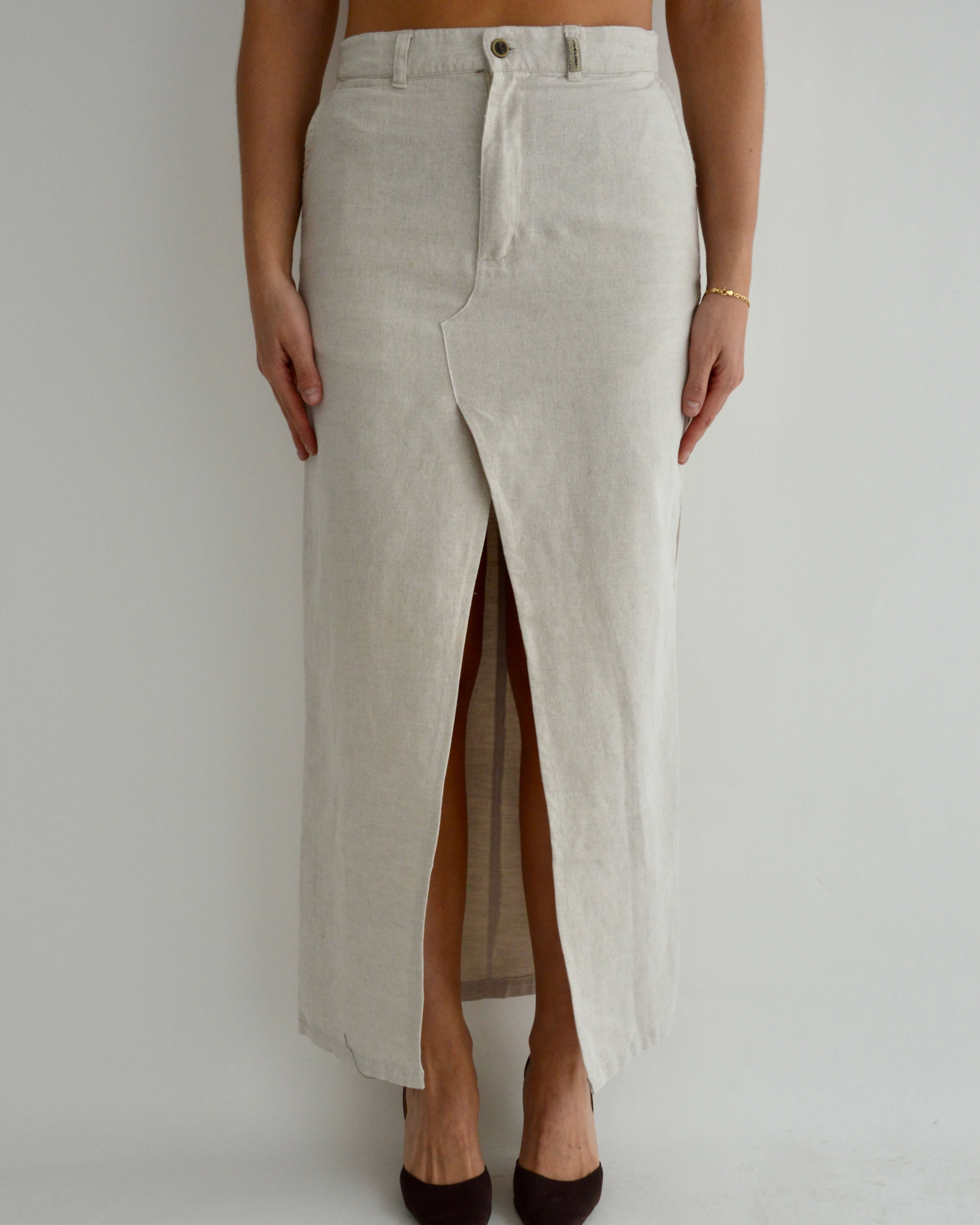 Vegan Skirt Suit - Off White (S/M)