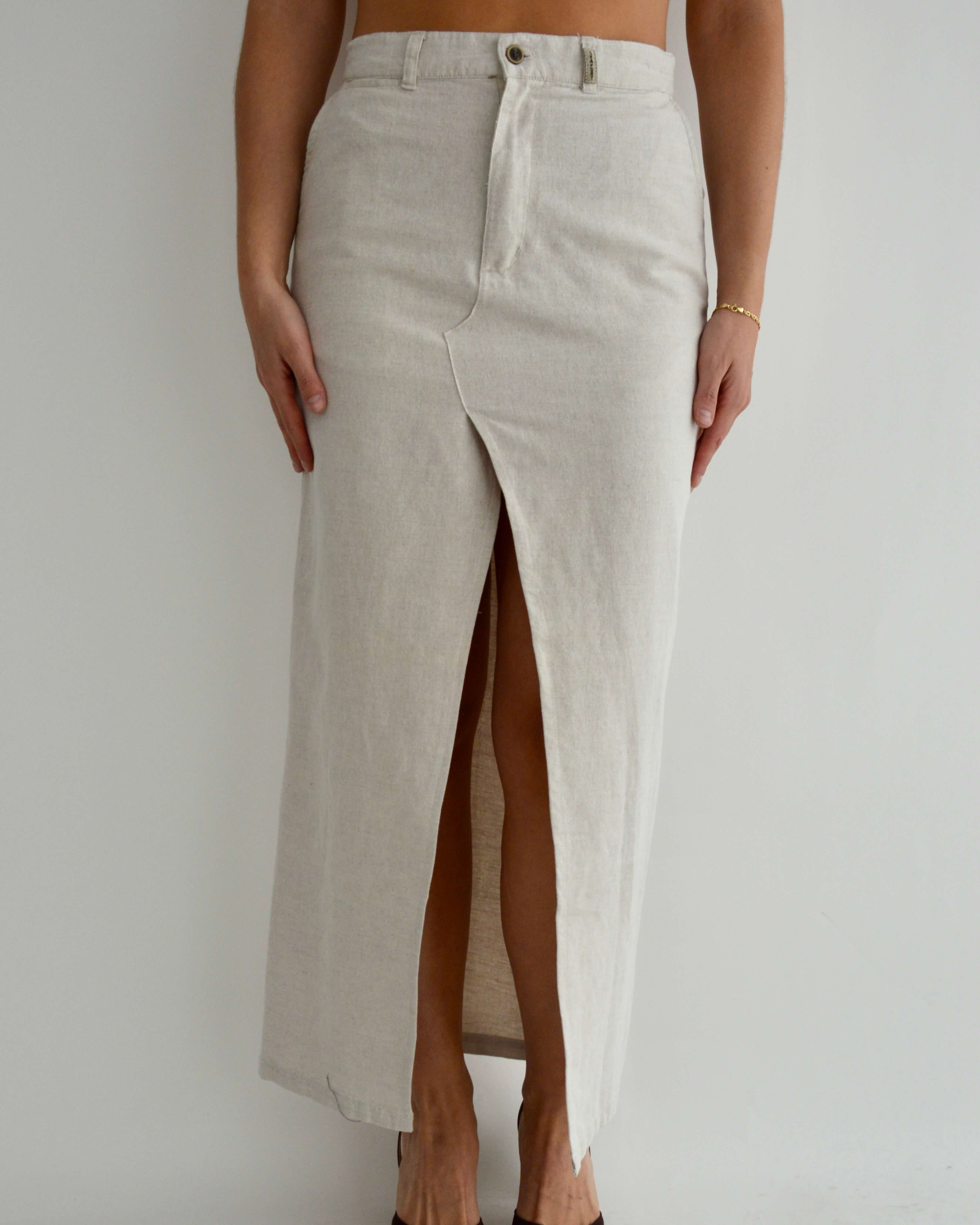 Vegan Skirt Suit - Off White (S/M)