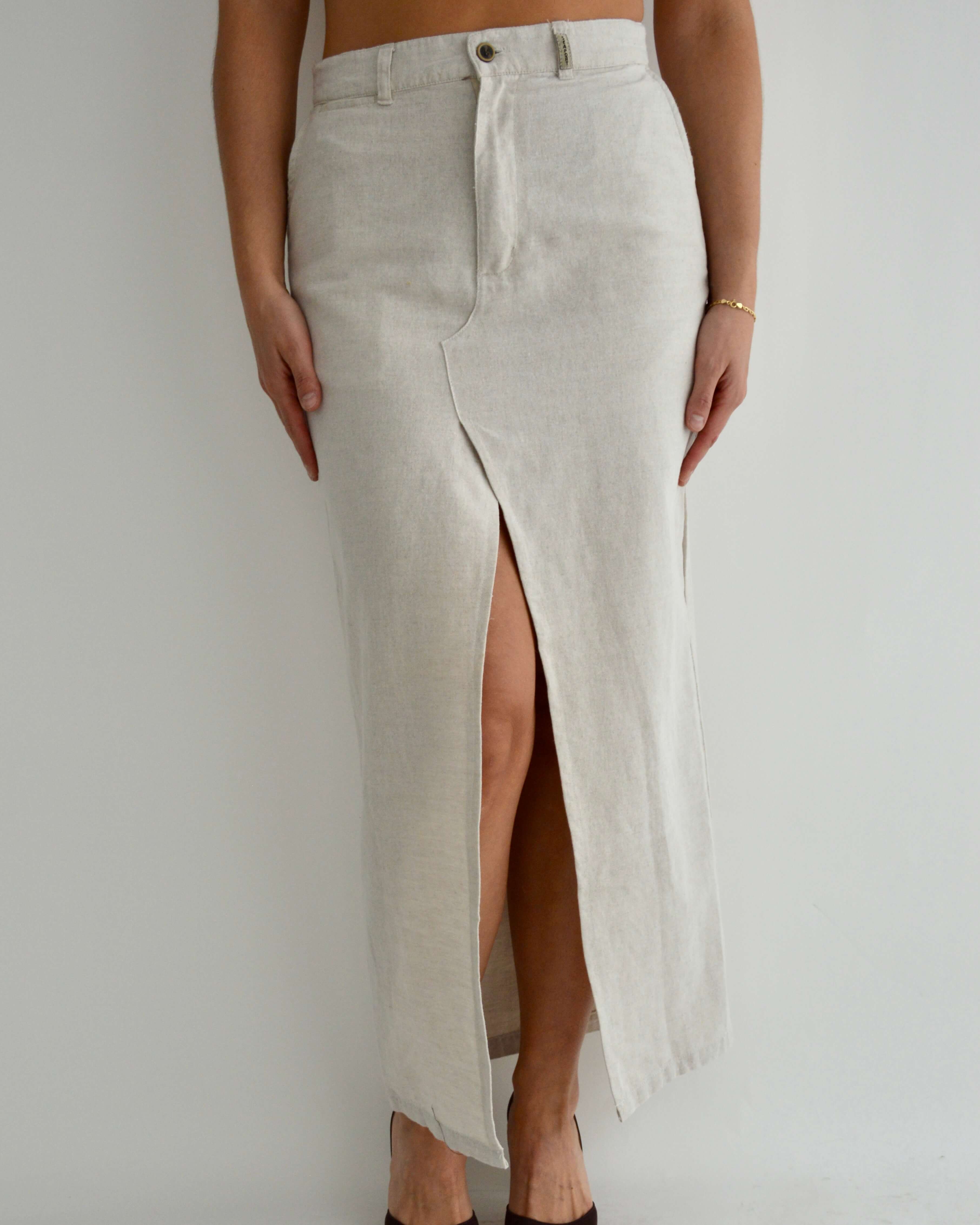 Vegan Skirt Suit - Off White (S/M)
