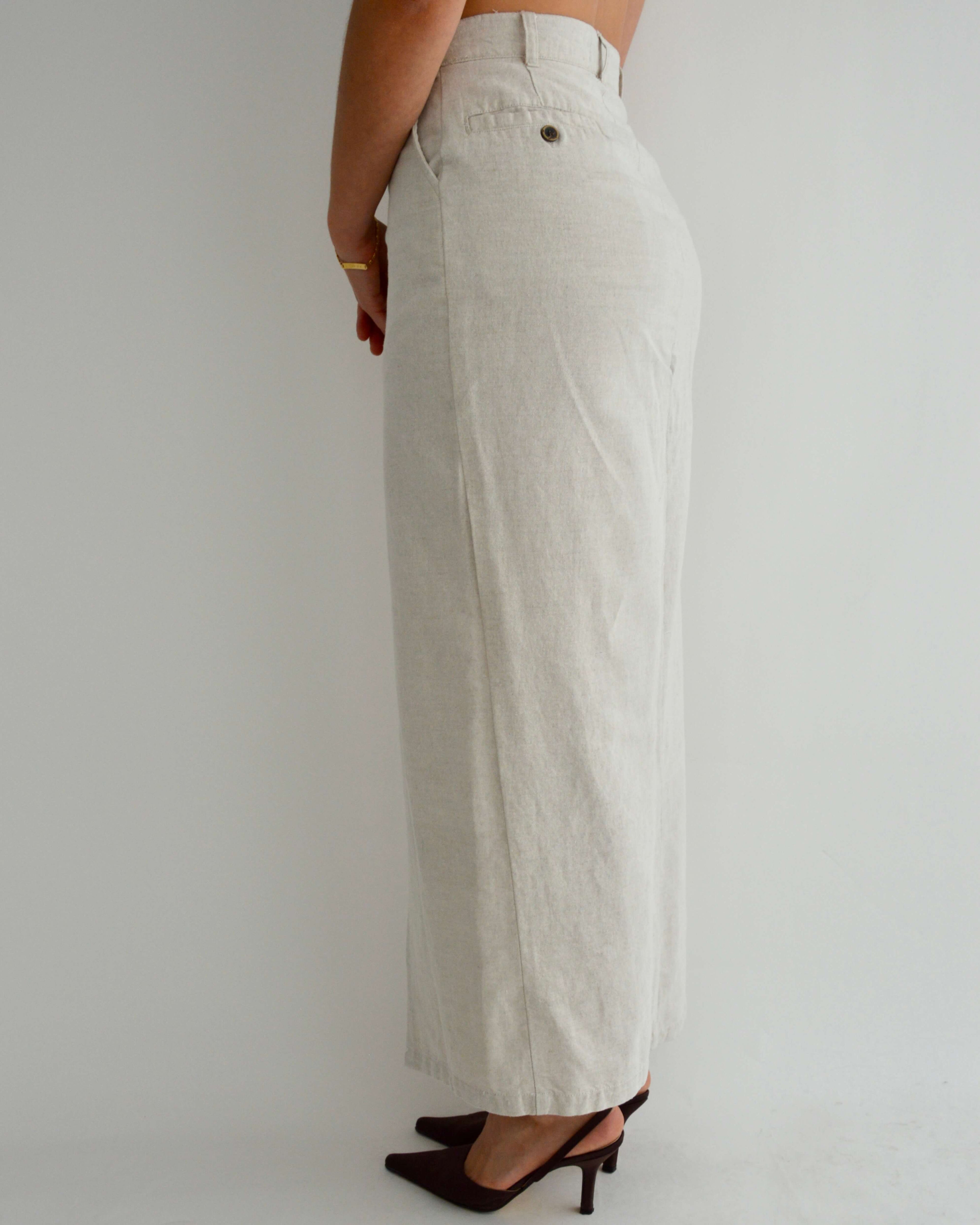 Vegan Skirt Suit - Off White (S/M)