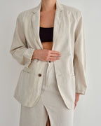 Vegan Skirt Suit - Off White (S/M)