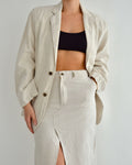 Vegan Skirt Suit - Off White (S/M)