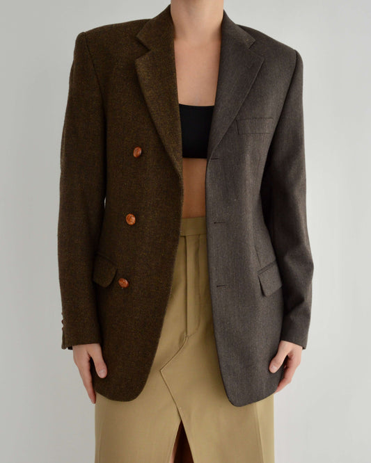 DUO Blazer - Brown Two Textured (XS/M)