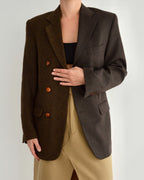 Blazer DUO - Marrón con dos texturas (XS/M)