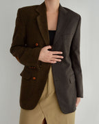 Blazer DUO - Marrón con dos texturas (XS/M)
