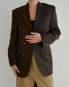 Blazer DUO - Marrón con dos texturas (XS/M)