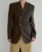 Blazer DUO - Marrón con dos texturas (XS/M)