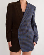 Blazer DUO - Velours côtelé chocolat (M)