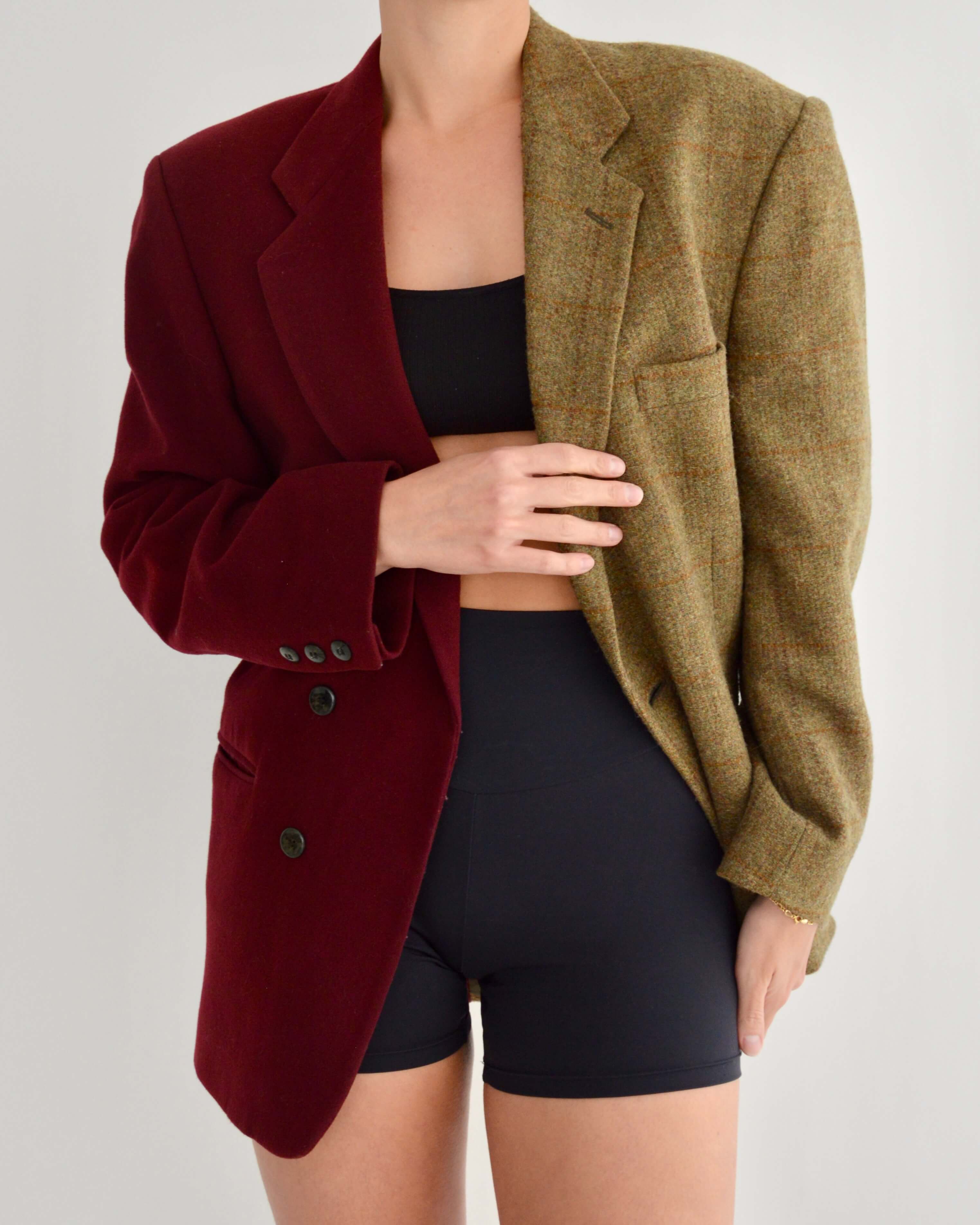 Blazer DUO - Cachemir burdeos (talla pequeña/grande)