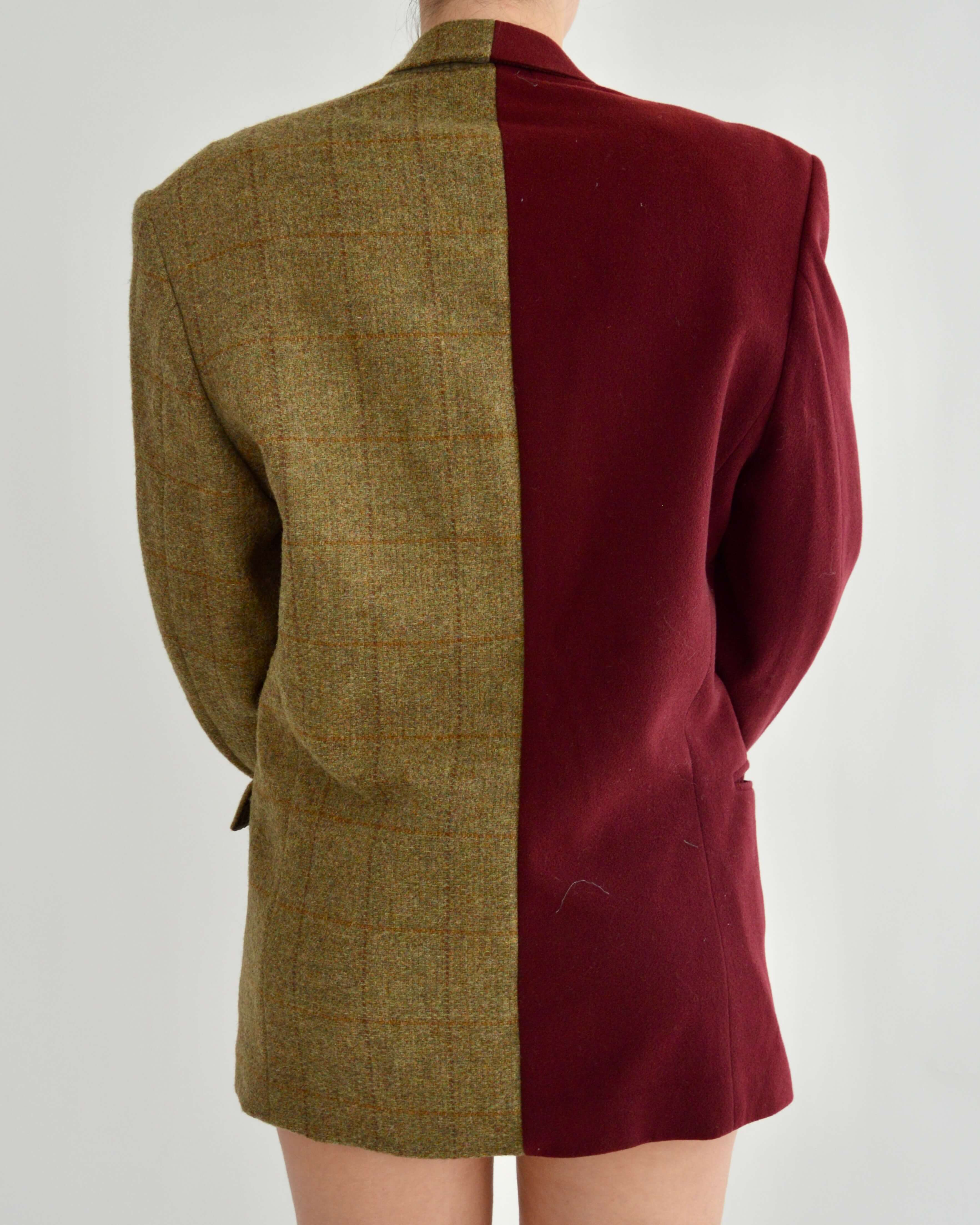 Blazer DUO - Cachemir burdeos (talla pequeña/grande)