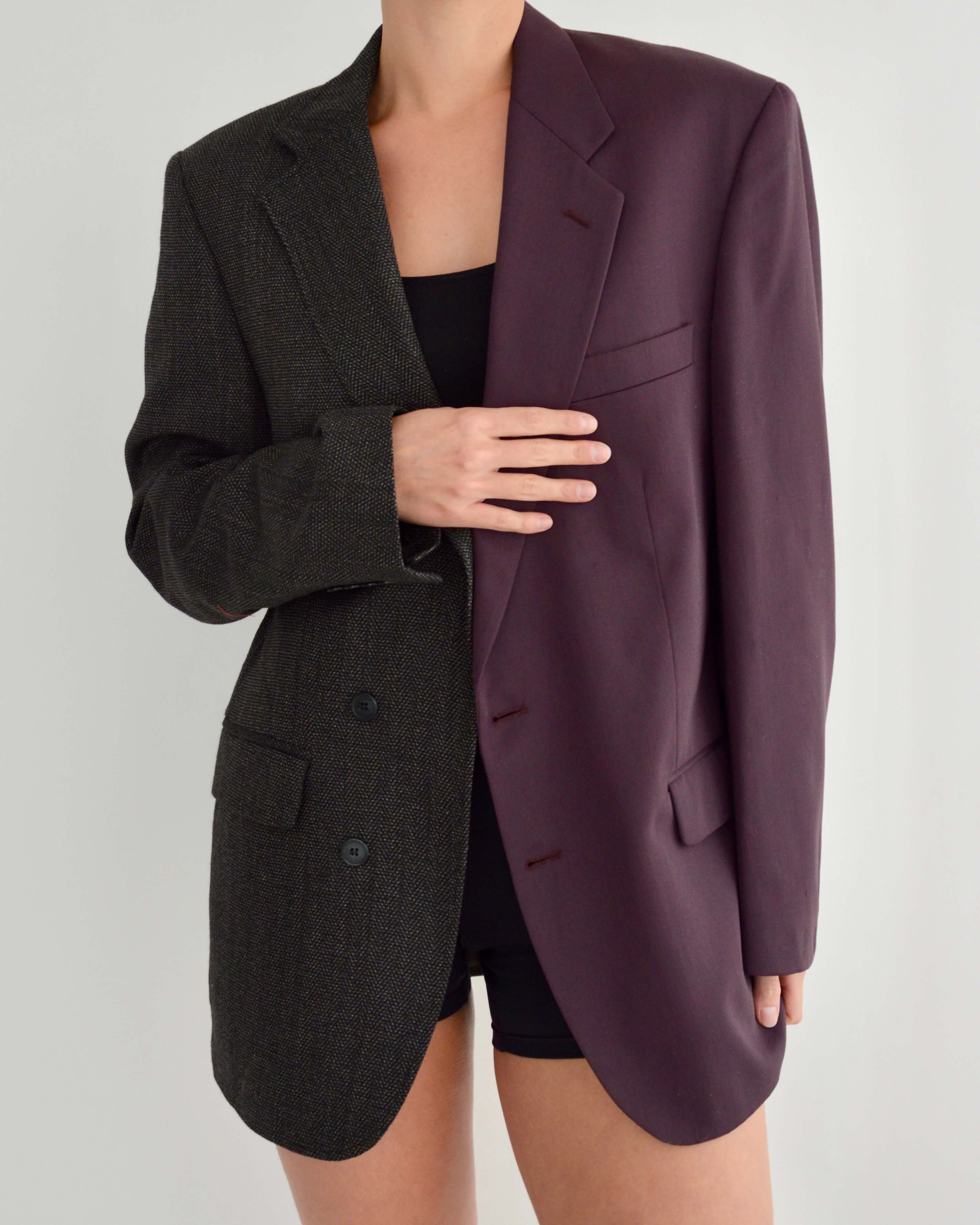 DUO Blazer - Purple and Textured (M)