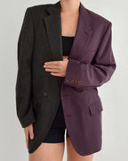 Blazer DUO - Violet et texturé (M)