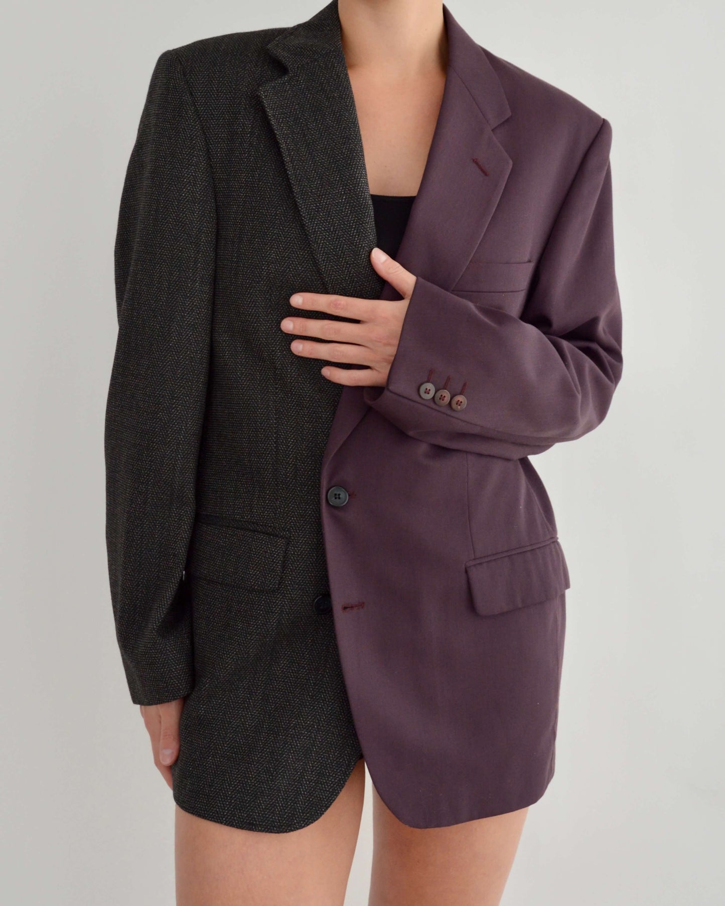 DUO Blazer - Purple and Textured (S/L)
