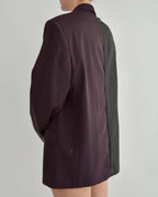 Blazer DUO - Violet et texturé (M)