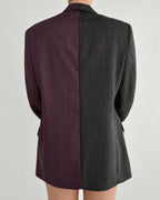 Blazer DUO - Violet et texturé (M)