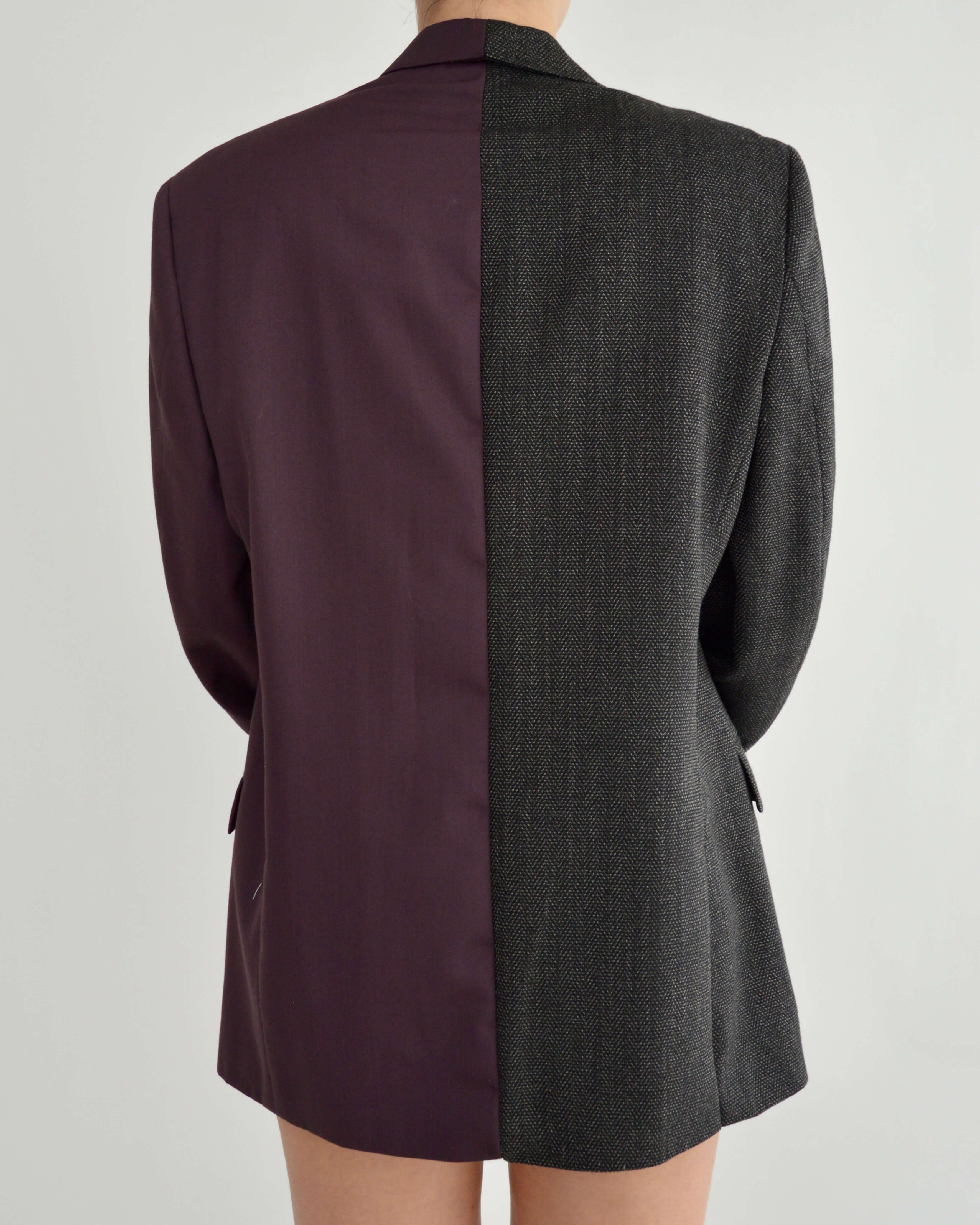 DUO Blazer - Purple and Textured (M)