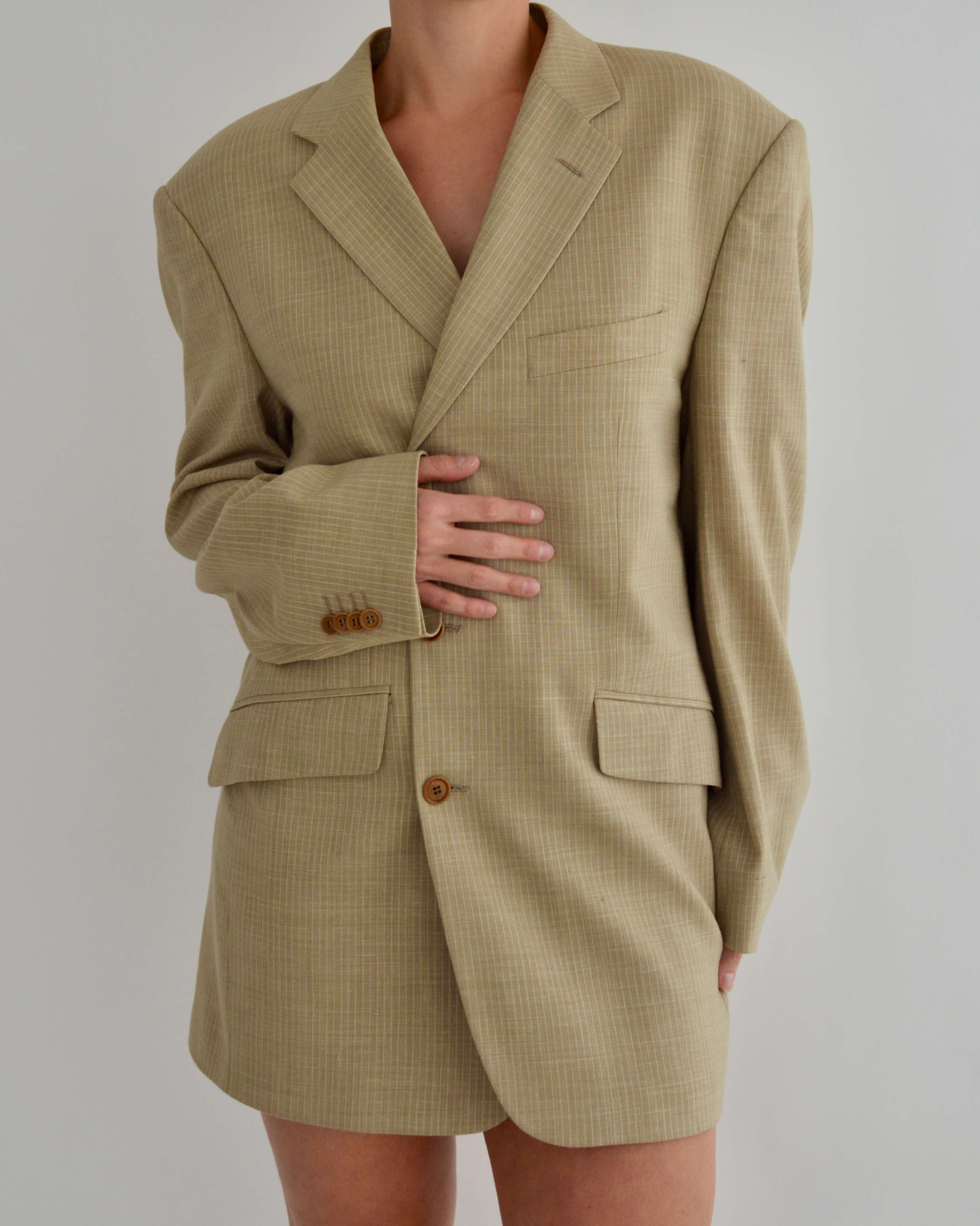 Mini Blazer Dress - Golden (M/L)