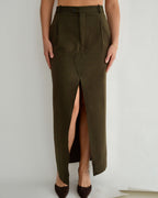 Vegan Long Skirt - Green (S)