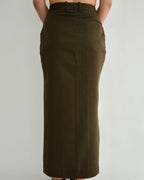 Vegan Long Skirt - Green (S)