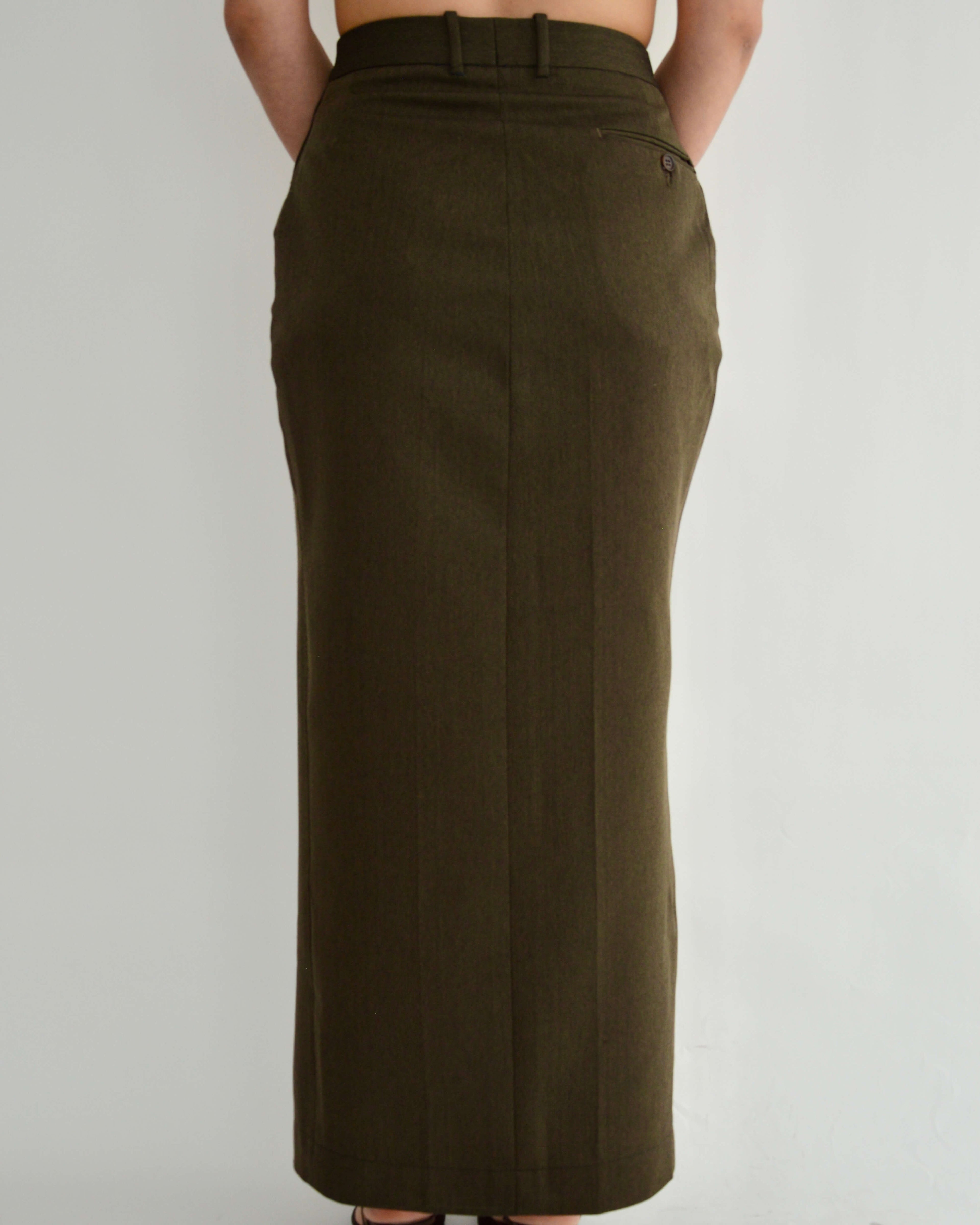 Jupe longue végane - Verte (S)