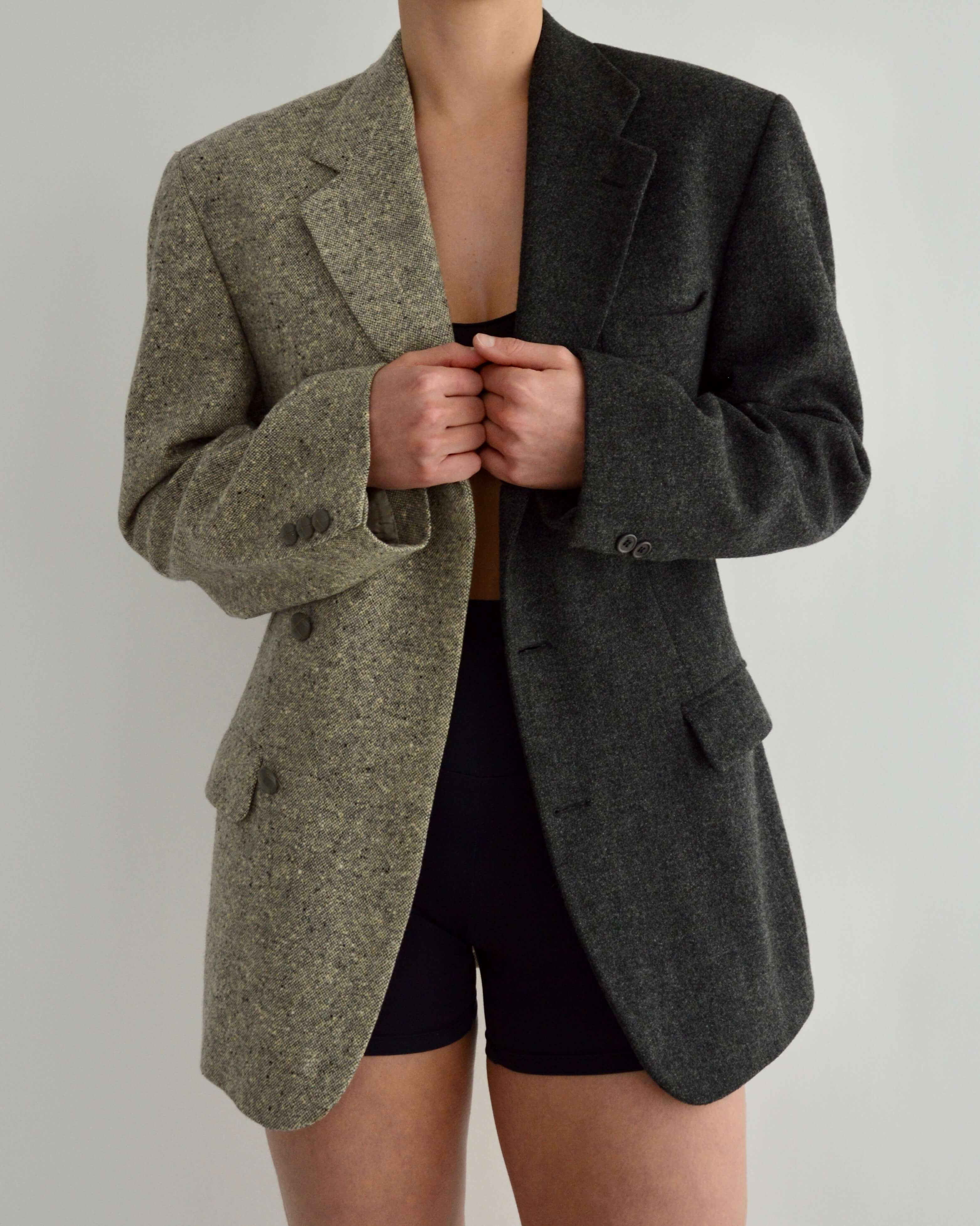 DUO Blazer - Textured Contrast (S/L)