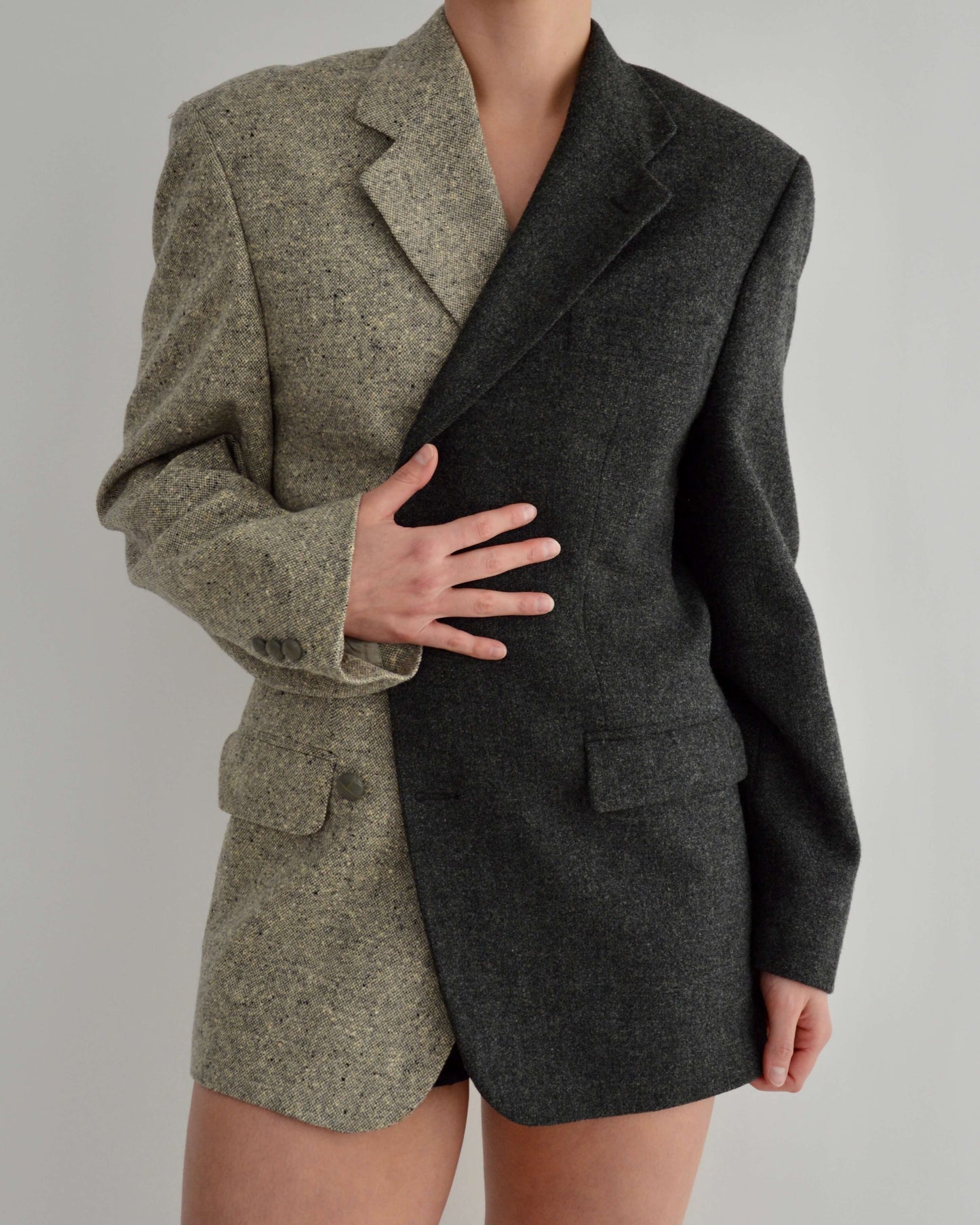 DUO Blazer - Textured Contrast (S/L)