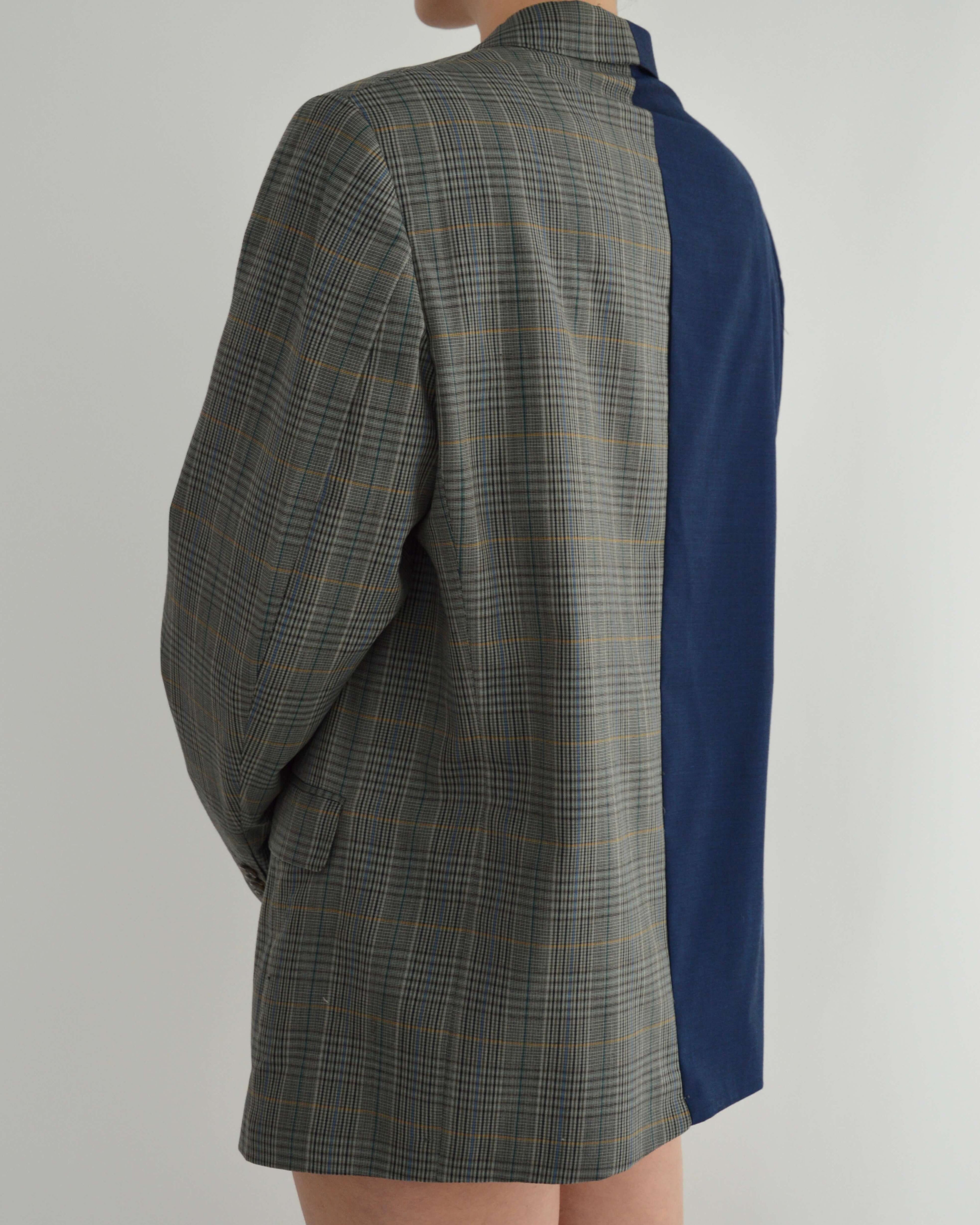 DUO Blazer - Plaided Blue (XL)