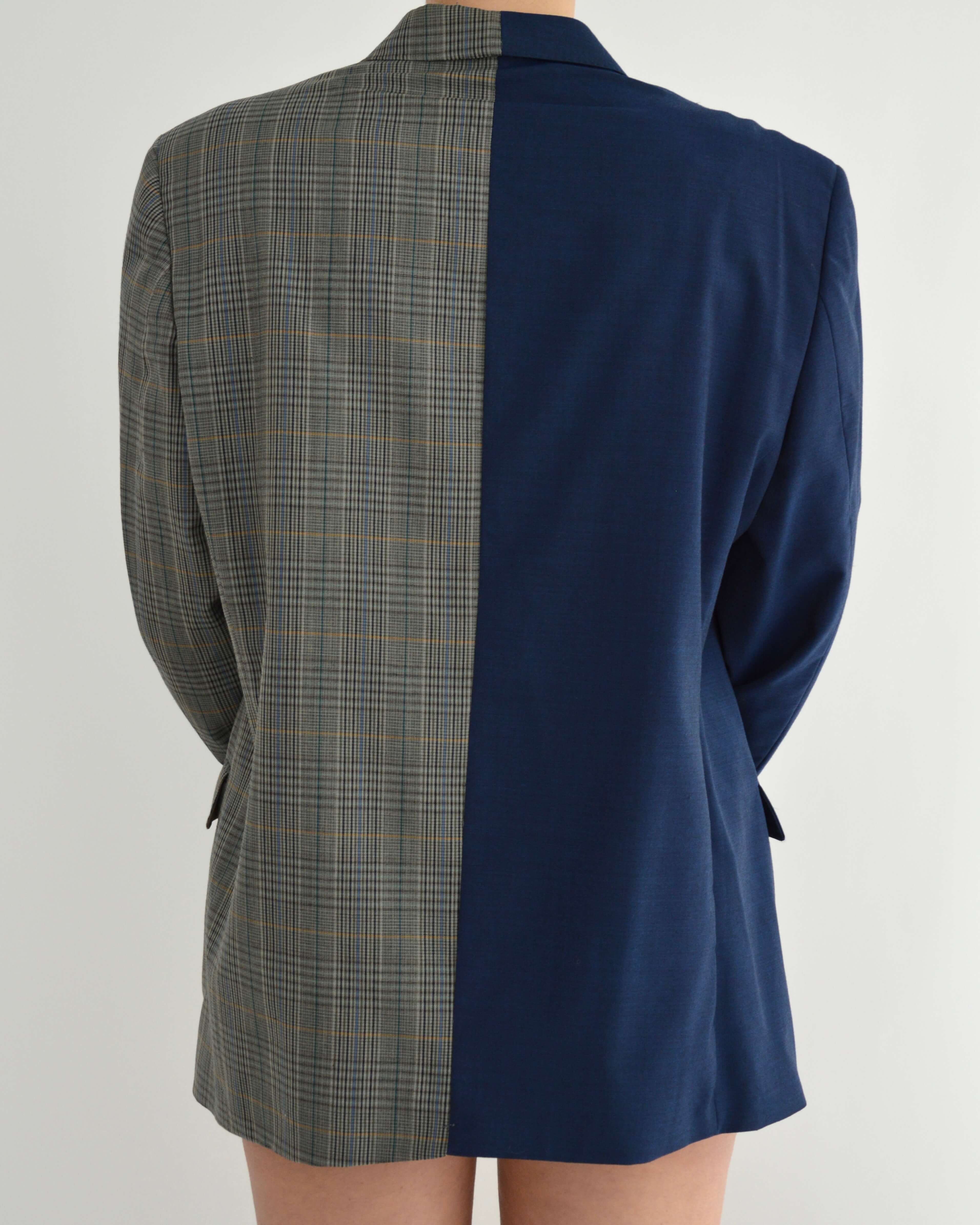 DUO Blazer - Plaided Blue (XL)