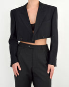 Cropped Blazer - Black (S)