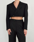 Cropped Blazer - Black (S)