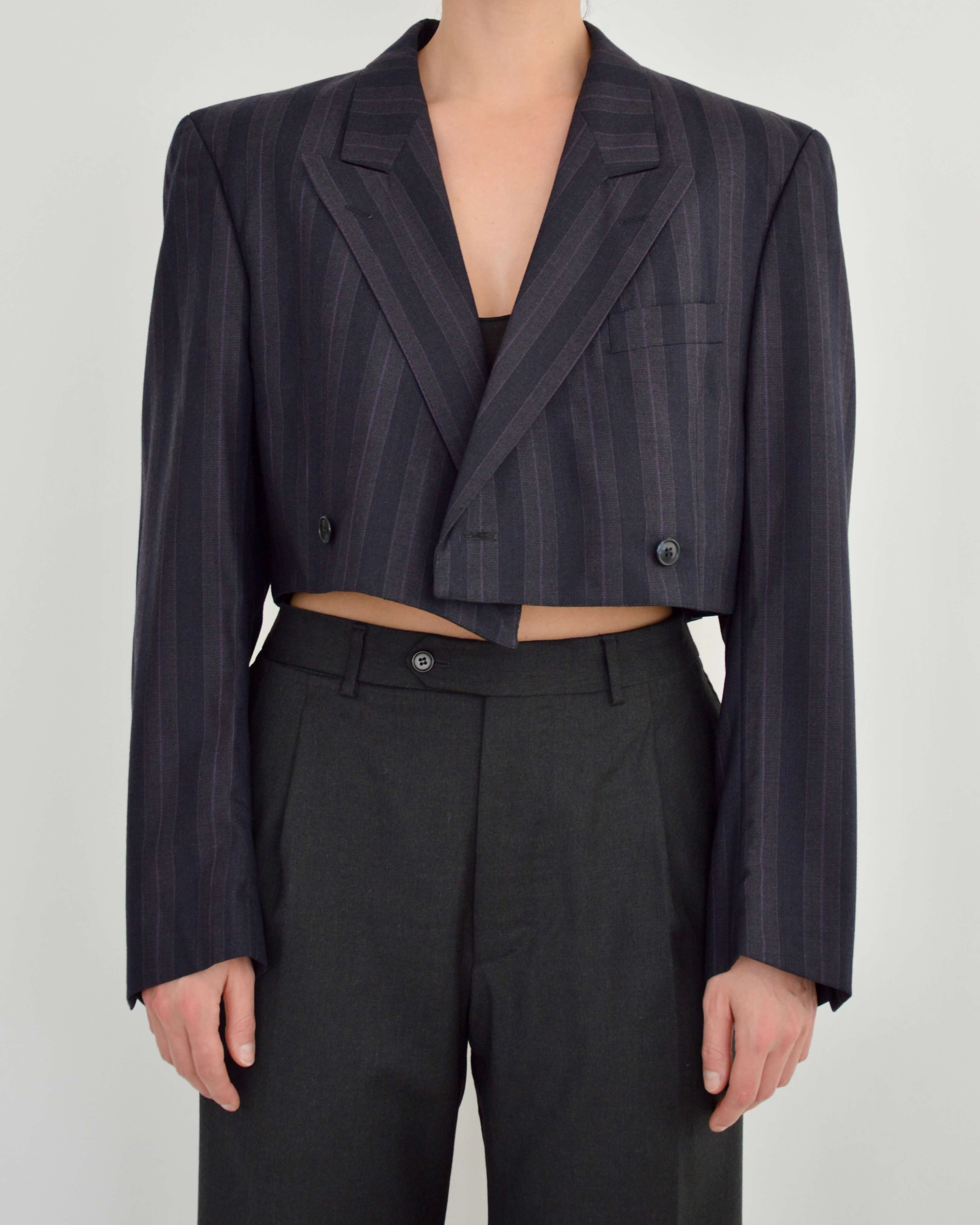 Cropped Blazer - Purple (M)