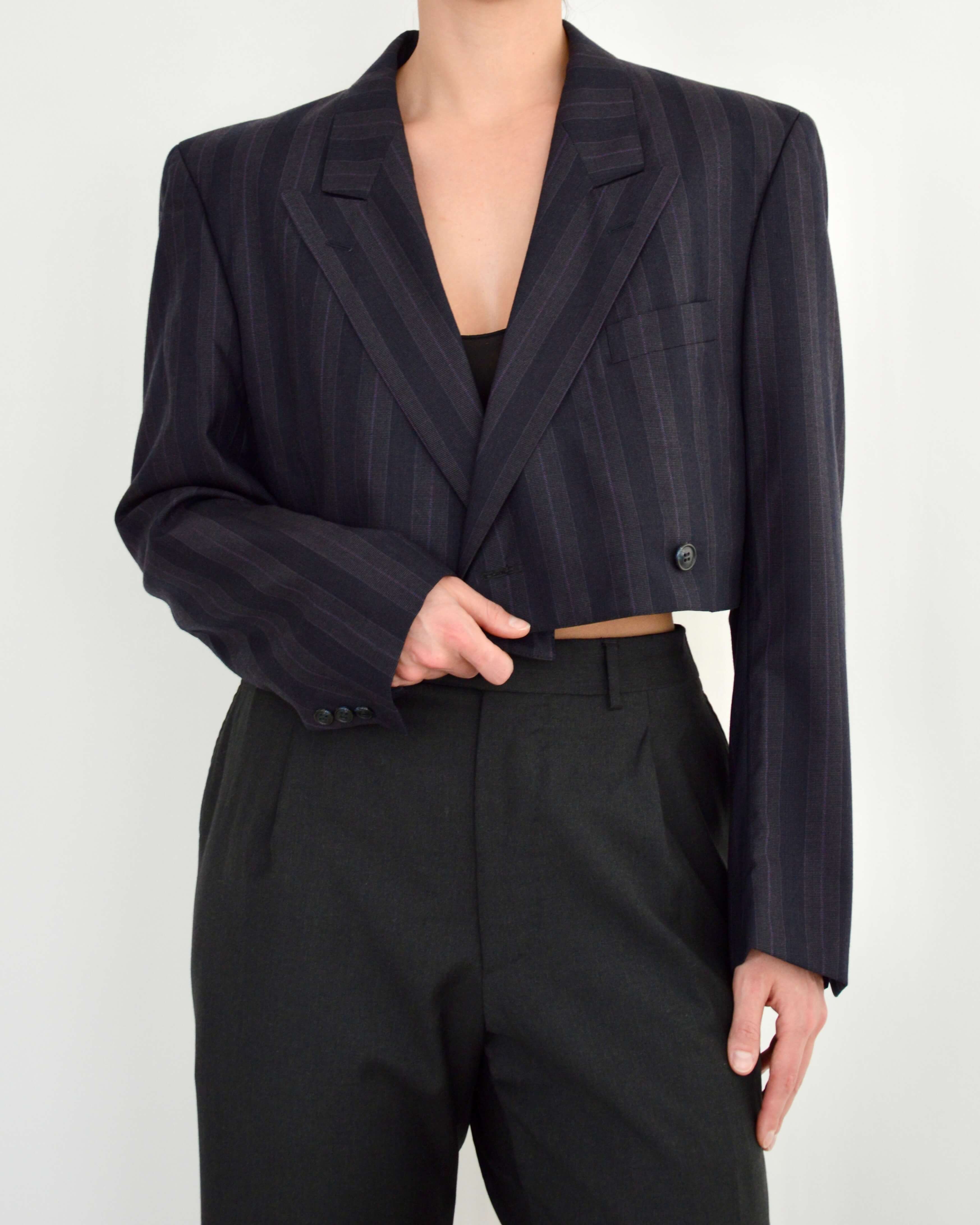 Cropped Blazer - Purple (M)