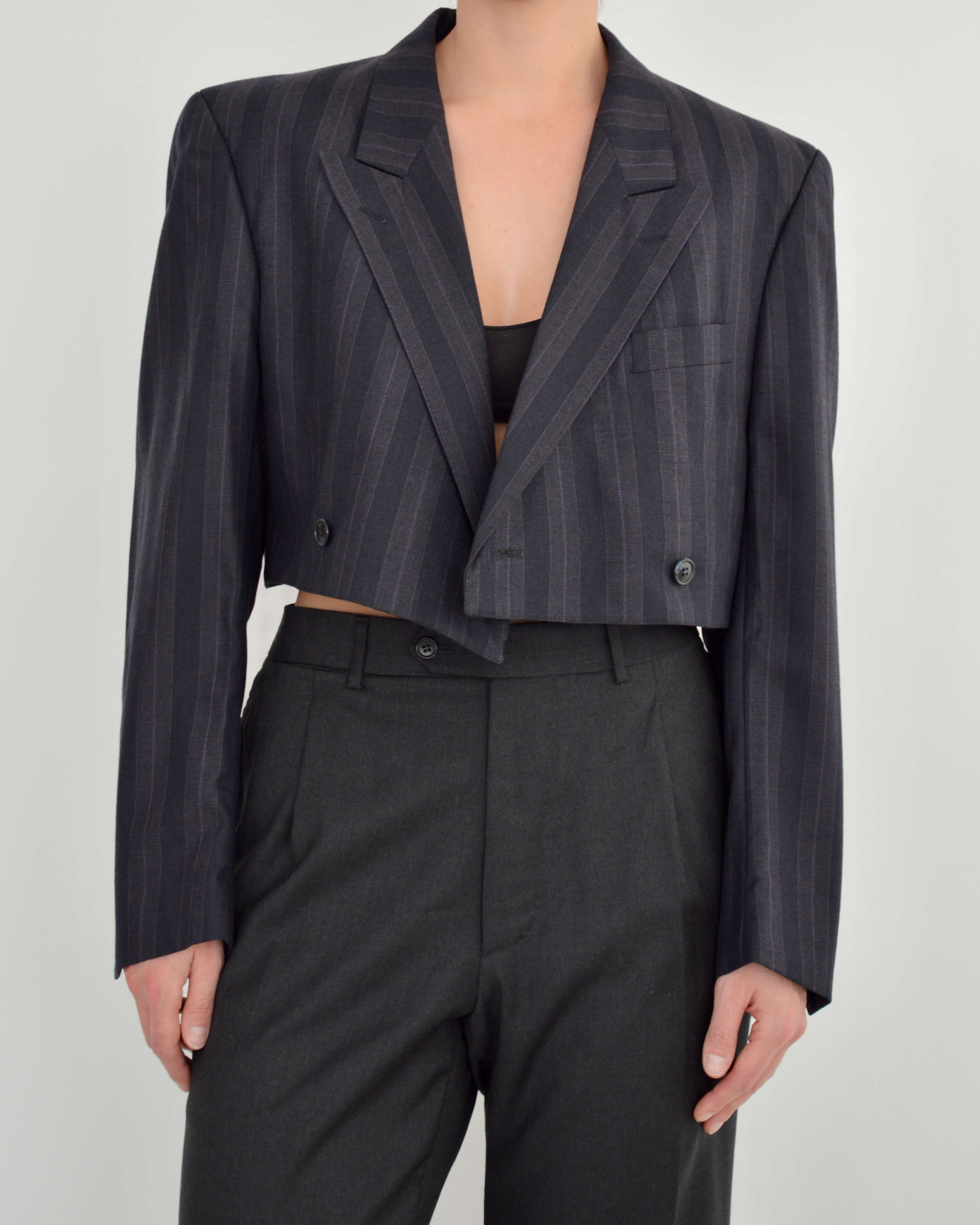 Cropped Blazer - Purple (M)