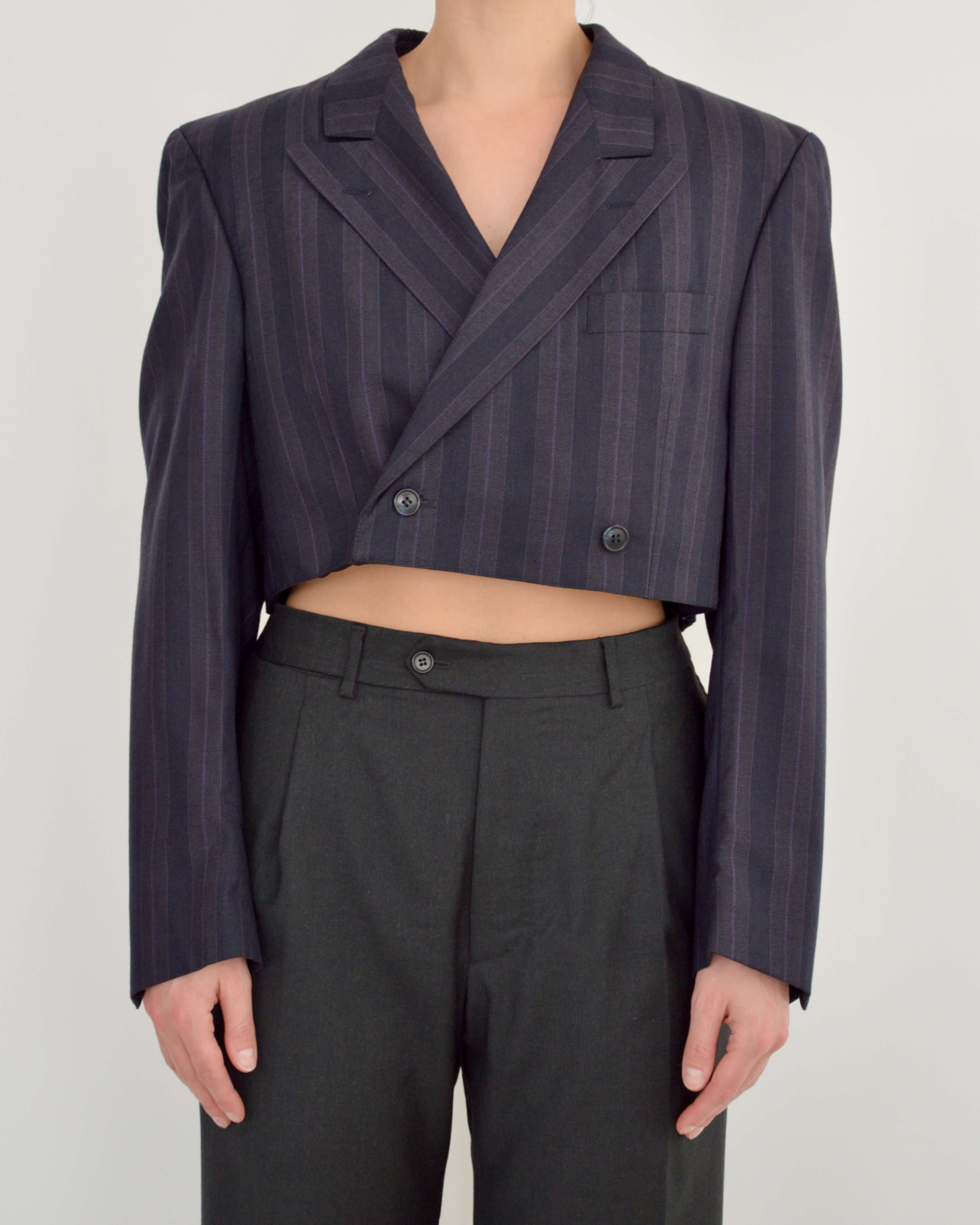 Cropped Blazer - Purple (M)